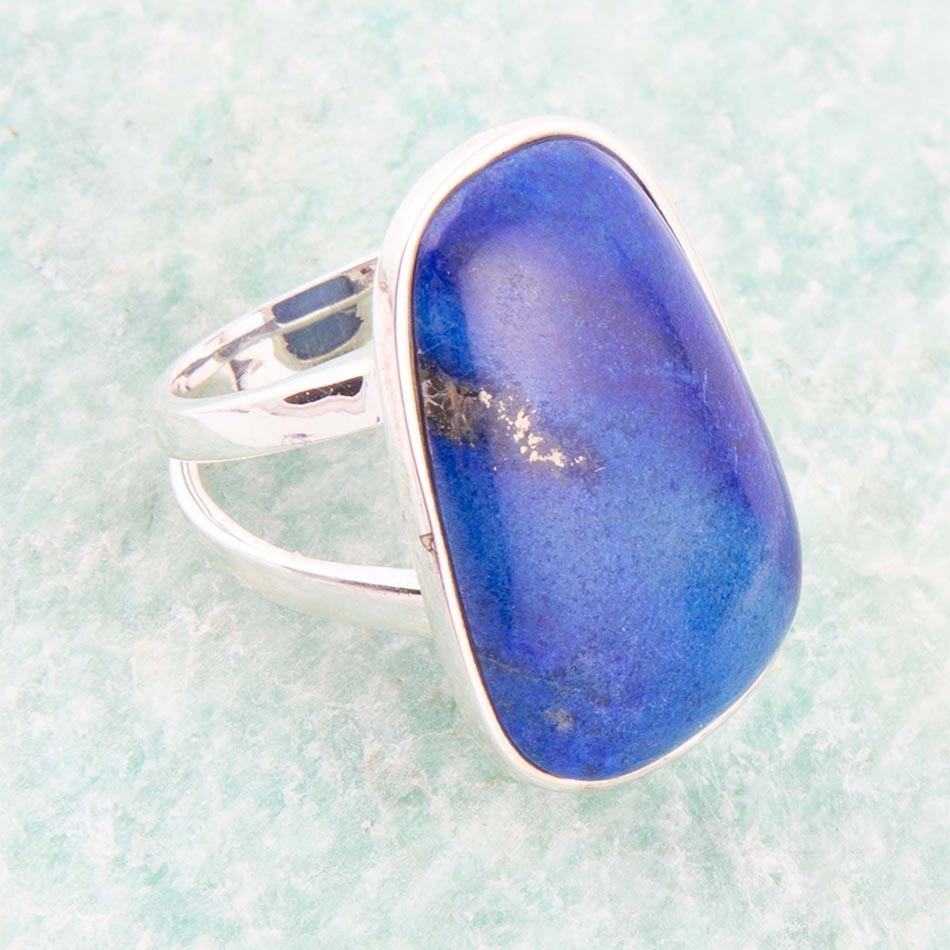 Barse High Class Blue Lapis Sterling Silver Ring