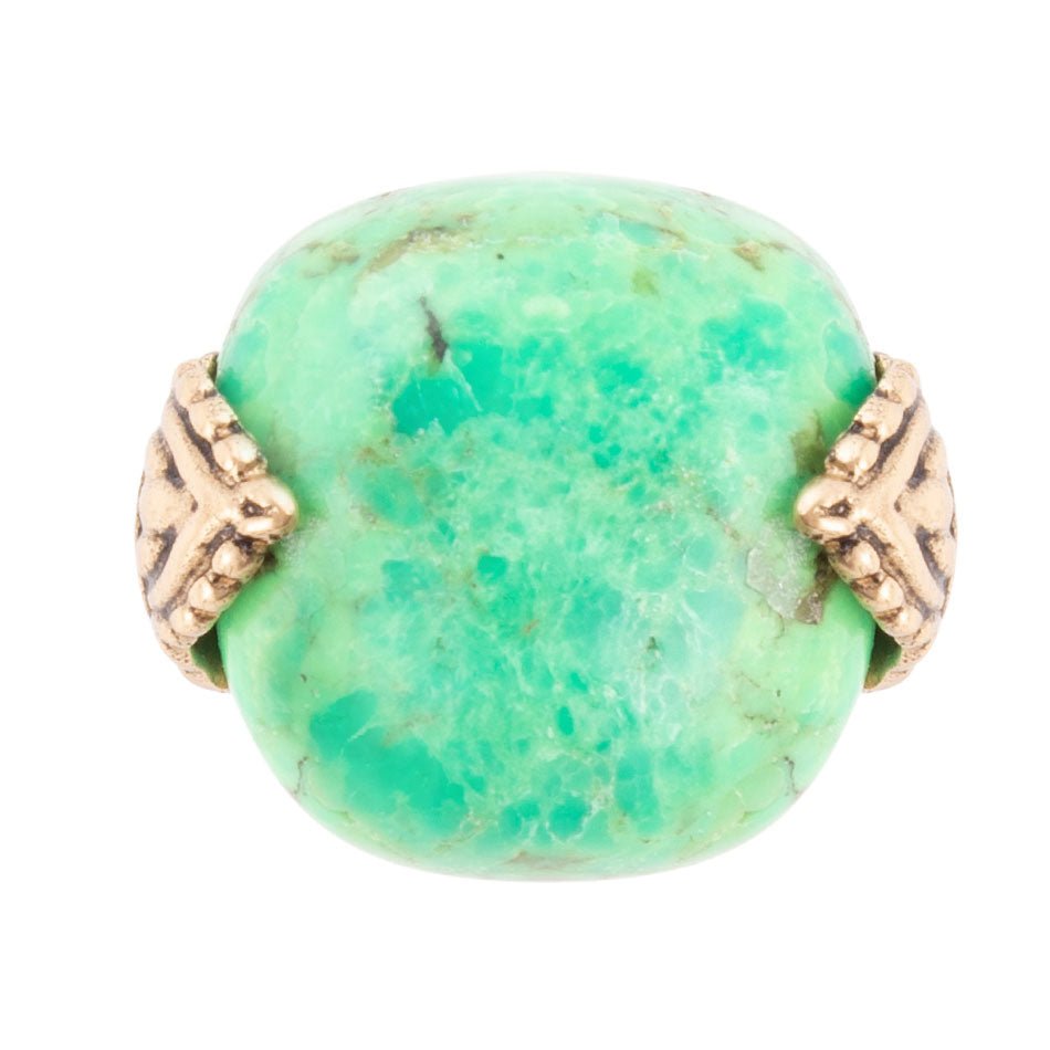 Barse Ornate Lime Turquoise Ring