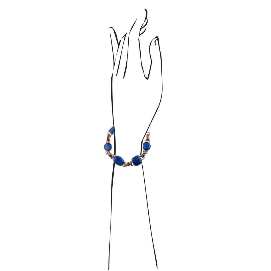 Barse Royal Lapis Lazuli Bracelet
