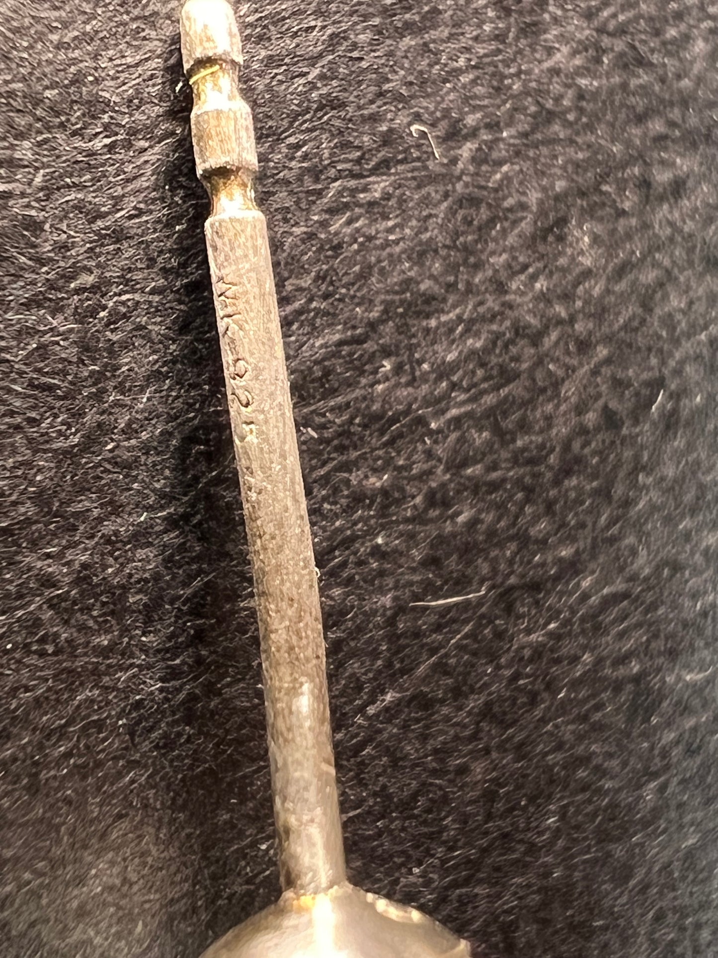 Vintage dead stock set of mother of pearl plumeria stud earrings in sterling silver