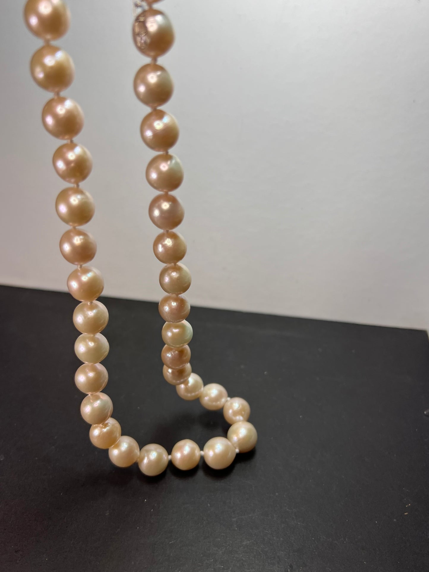 White Cultured Freshwater Pearl Rhodium Over Sterling Silver Necklace 20 inch