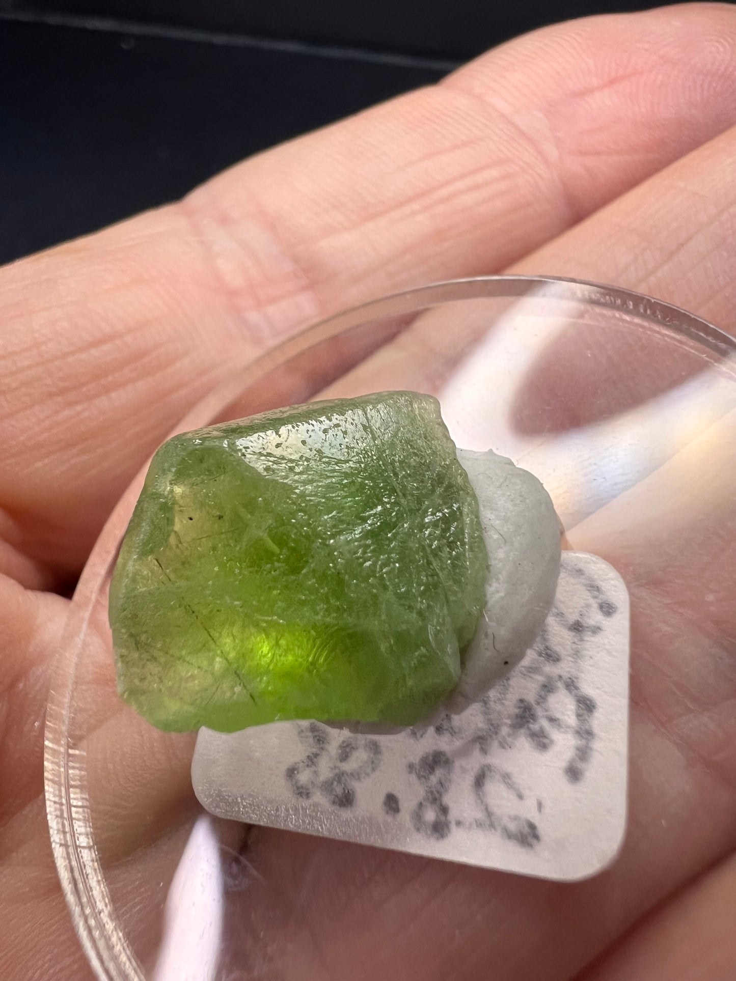Peridot rough specimen from Pakistan