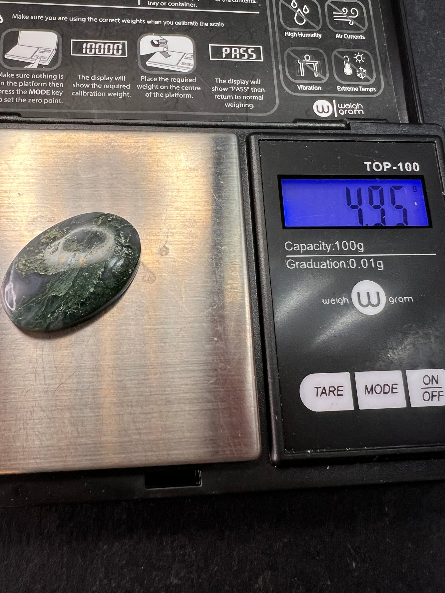 Moss Agate Cabochon | Natural Stone for Custom Jewelry Making