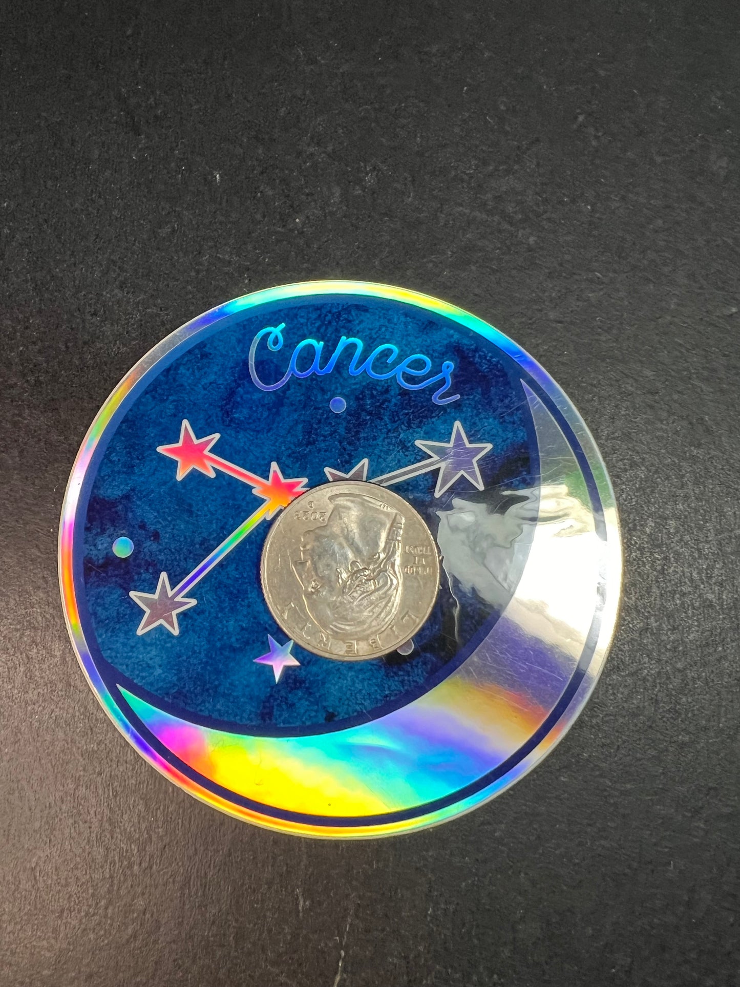 Cancer Holographic Sticker – Wild Flower