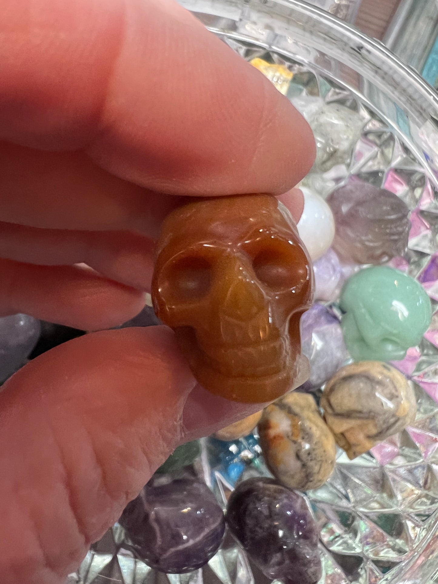 Mini crystal skulls