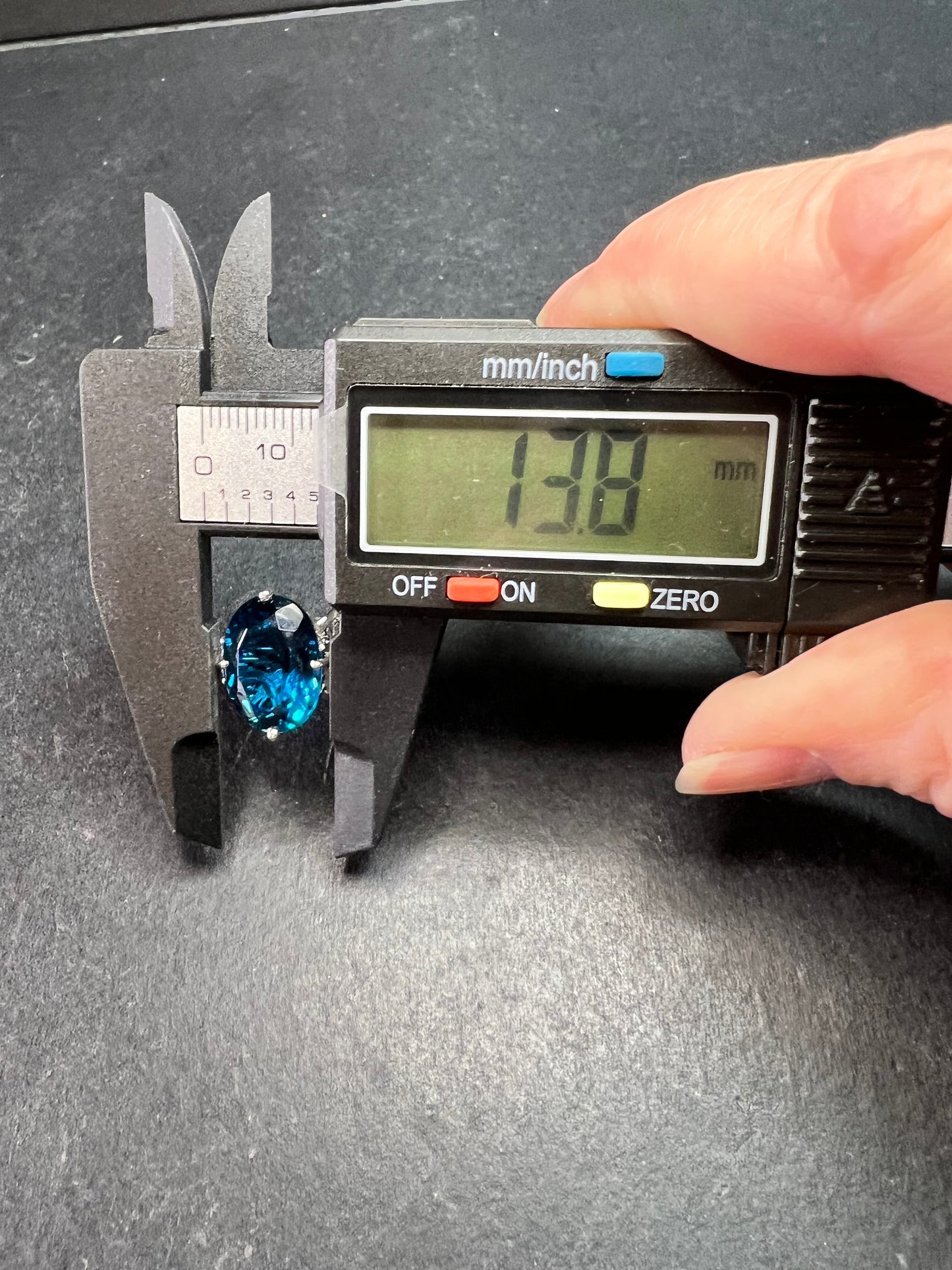 Sterling Silver London Blue Topaz Ring Size 6.5