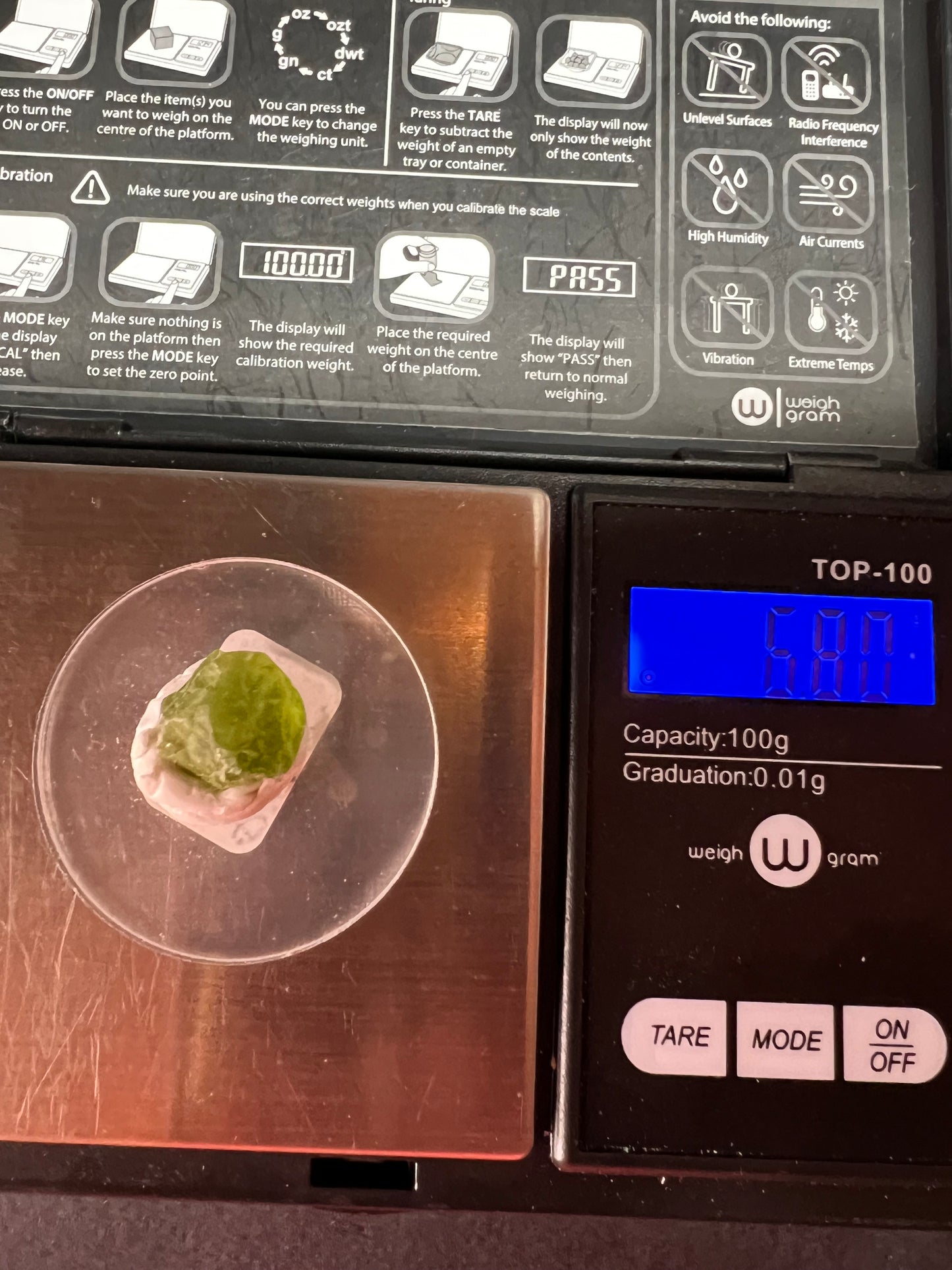 Peridot rough specimen from Pakistan