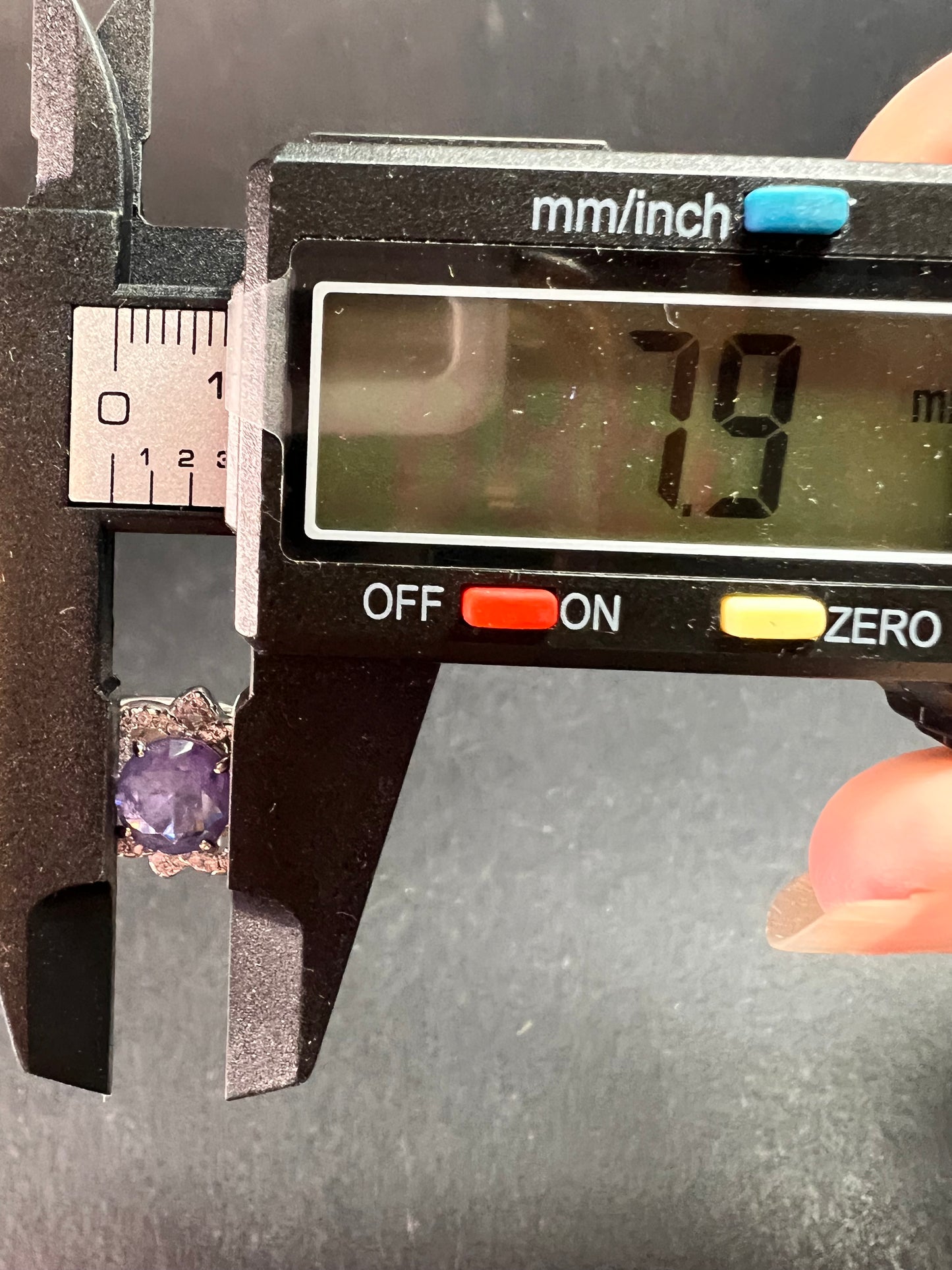 New Bomb Party Sterling Silver Lavender Simulated Amethyst Dinner Ring Sz 9