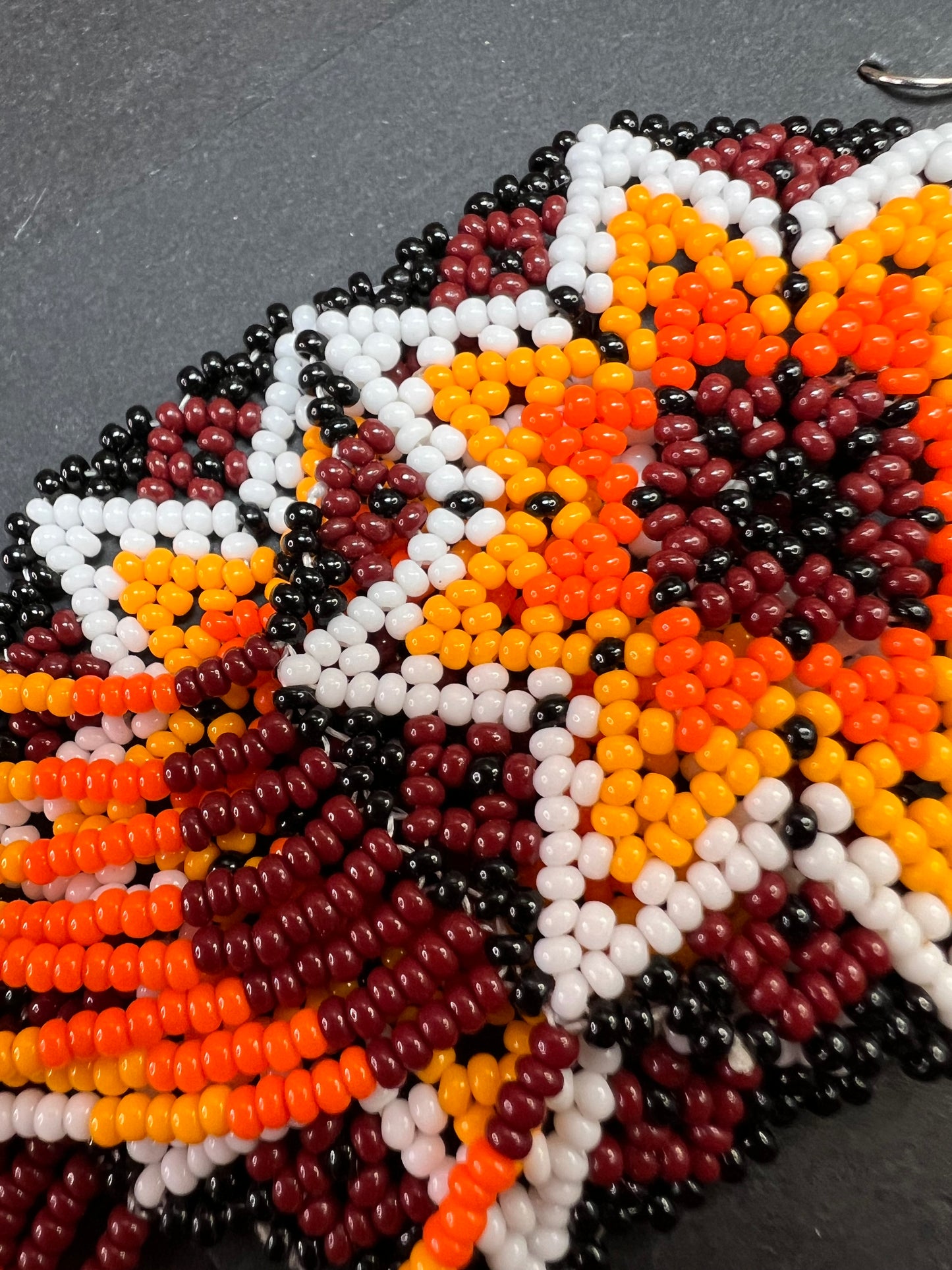 NEW Sunburst star seed bead southwest style dangling earrings