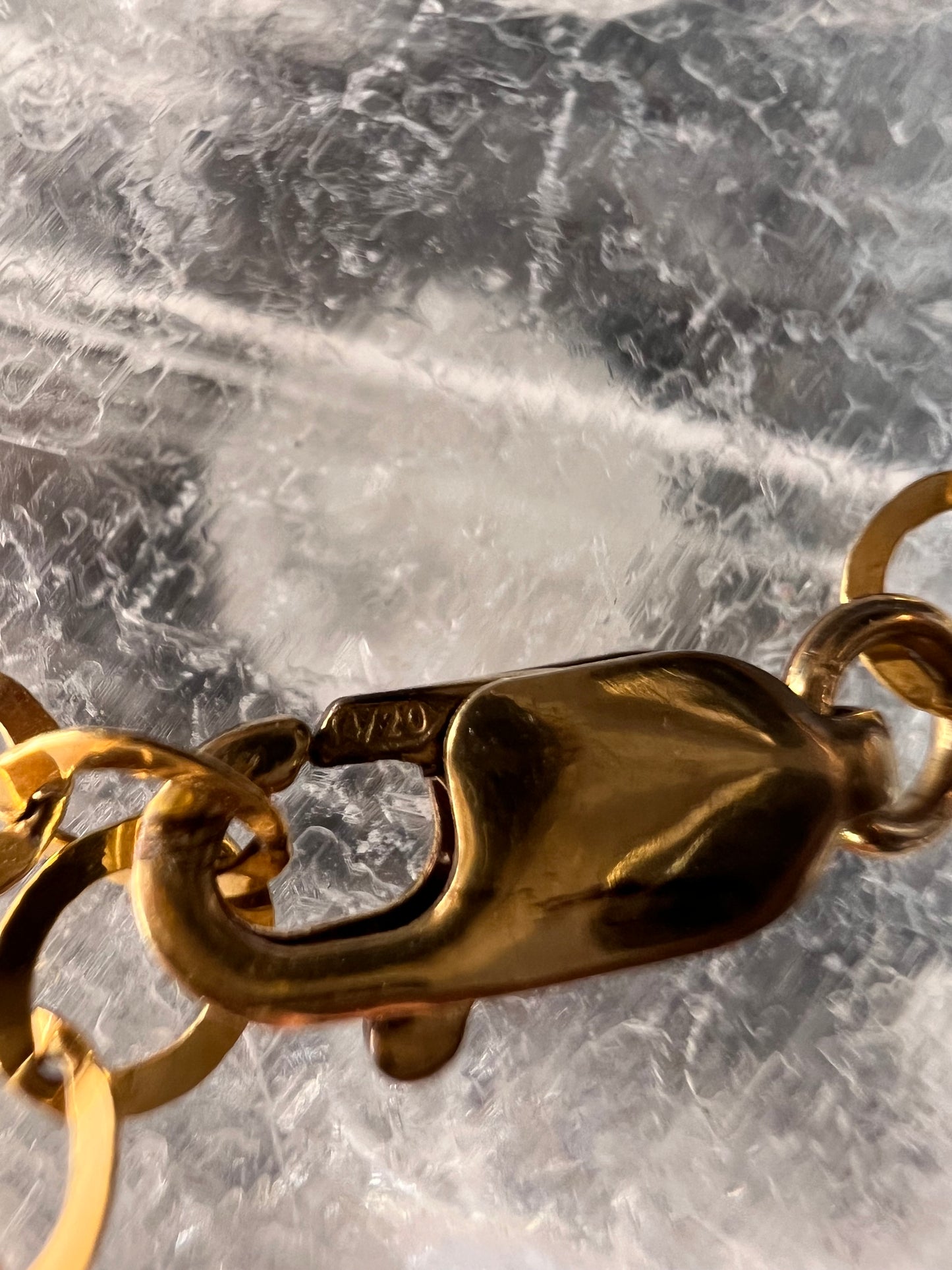 Gold Filled Necklace with Baroque Pearl and Pink Faceted Gemstone Beads