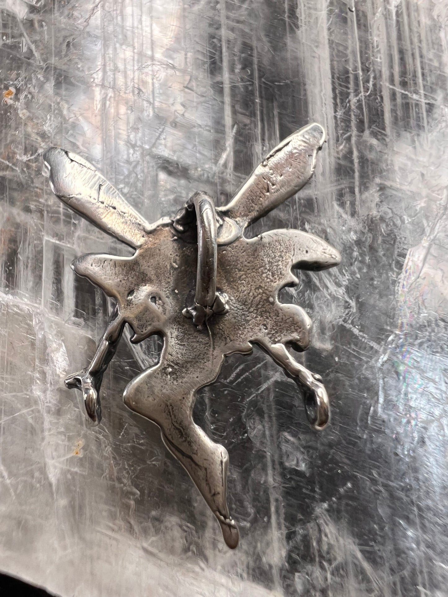 Vintage Sterling Silver Fairy Pendant | Estate Figural Charm