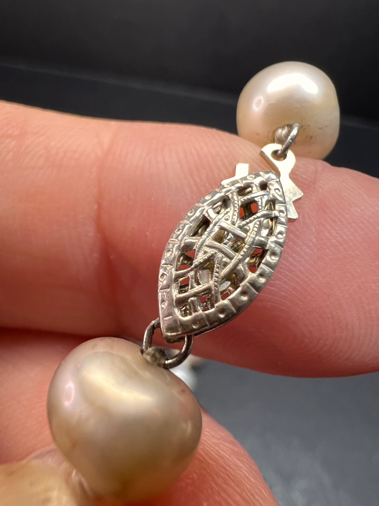 NEW multi colored freshwater pearl necklace with sterling silver clasp