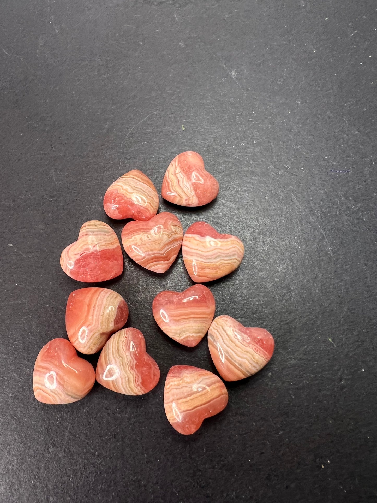 Mini rhodochrosite heart