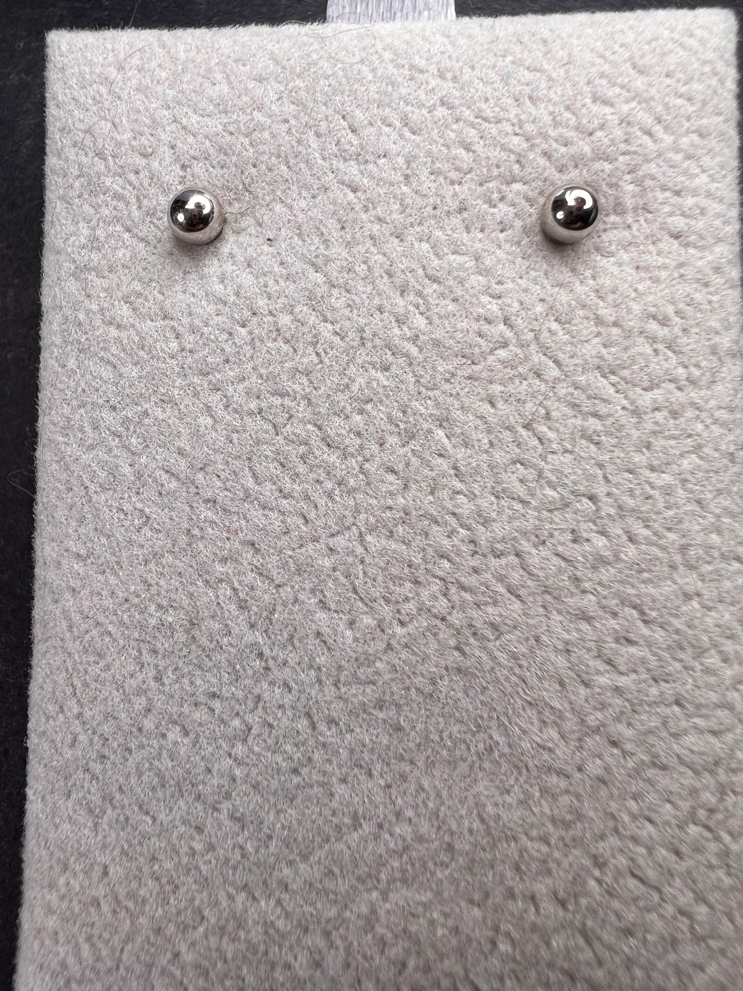 14k White Gold Polished 1.8mm Ball Post Earrings