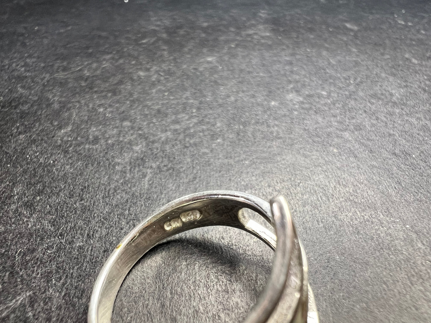 Sterling Silver Open Loop Modernist Ring Size 7.5