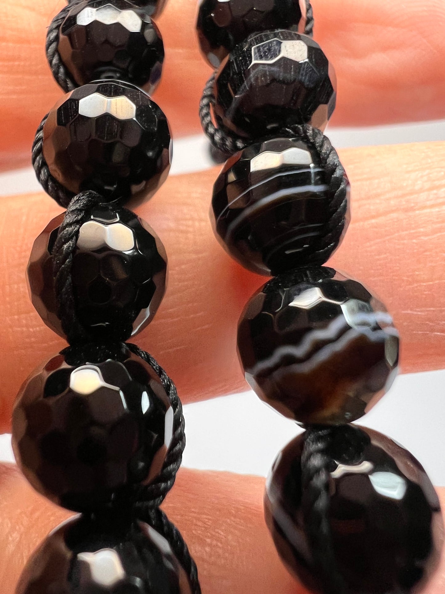 NEW Botswana agate necklace with sterling silver clasp