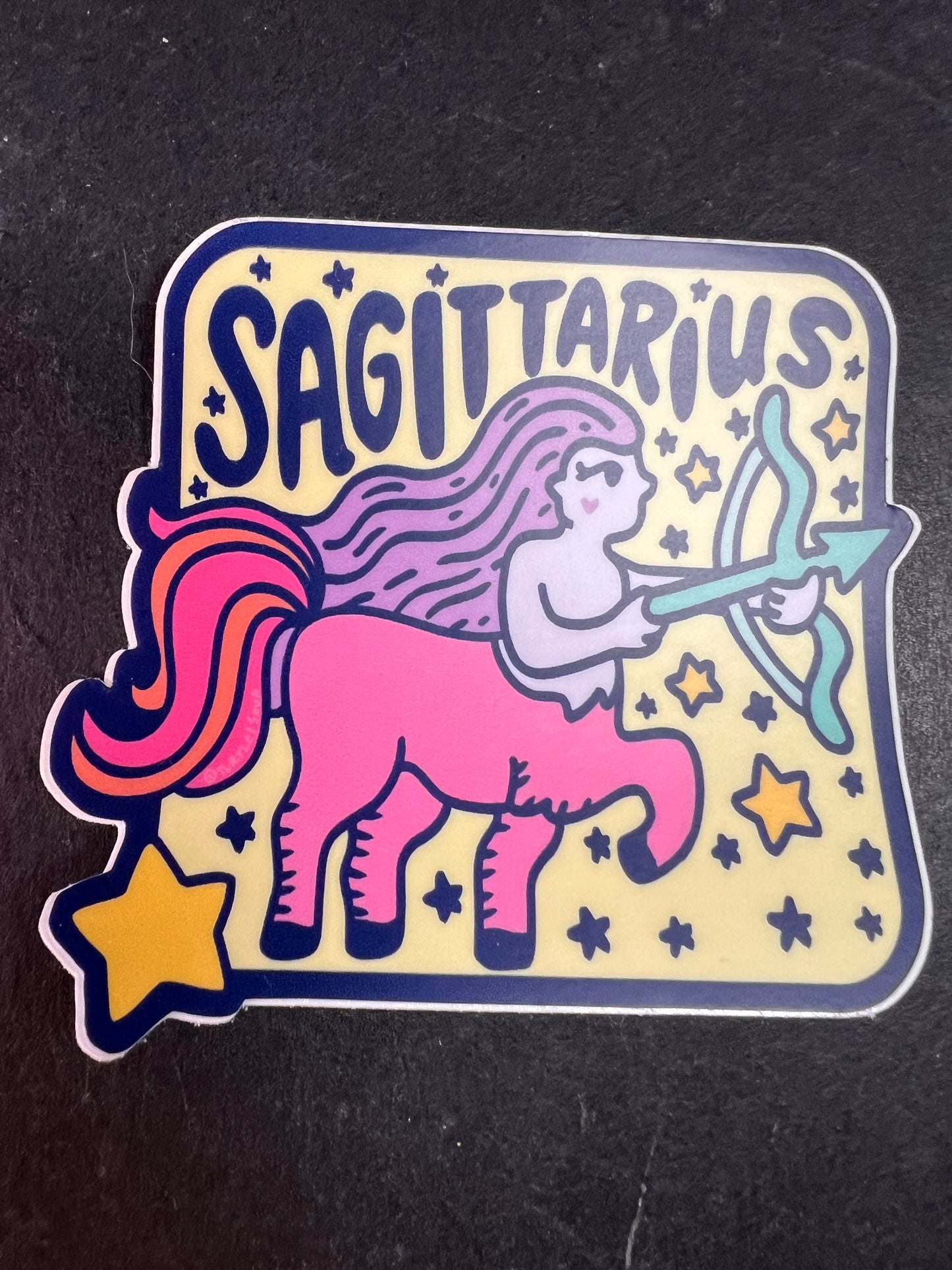 Turtle’s Soup Sagittarius Zodiac Sticker – Waterproof Vinyl