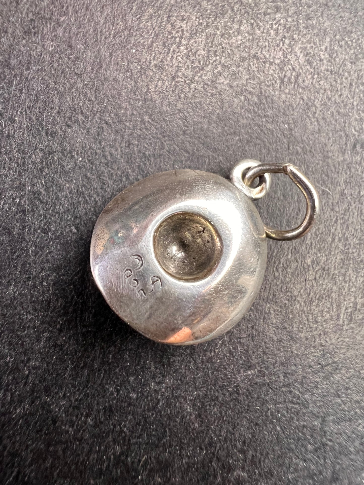 Vintage Sterling Silver Sombrero Hat Pendant Charm
