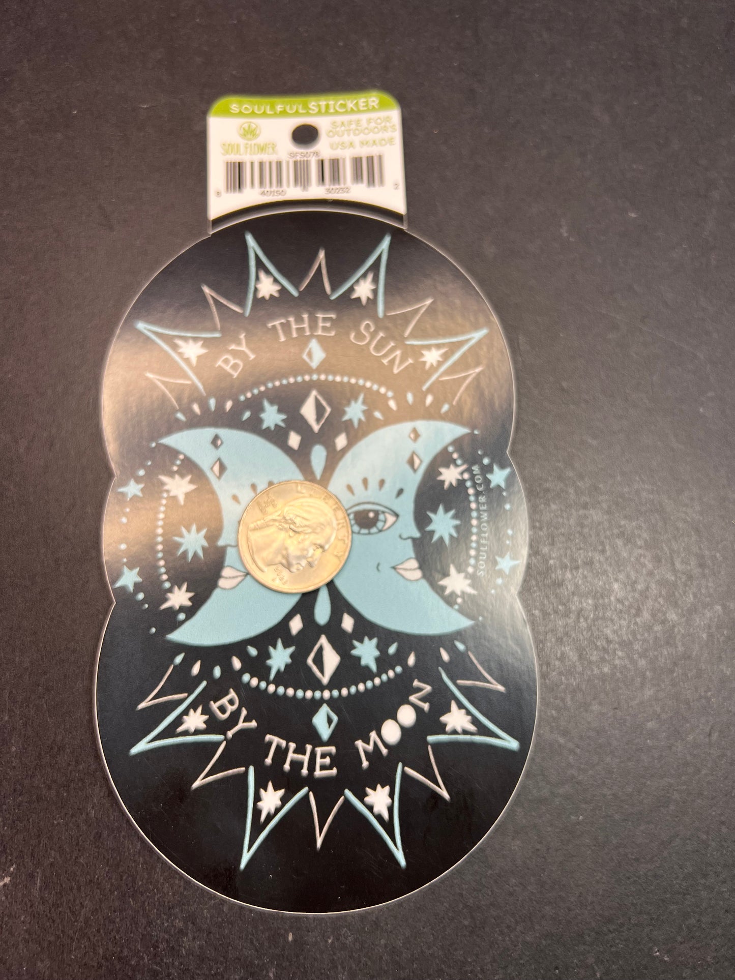 By The Sun By The Moon Soul Flower Sticker – Celestial Design