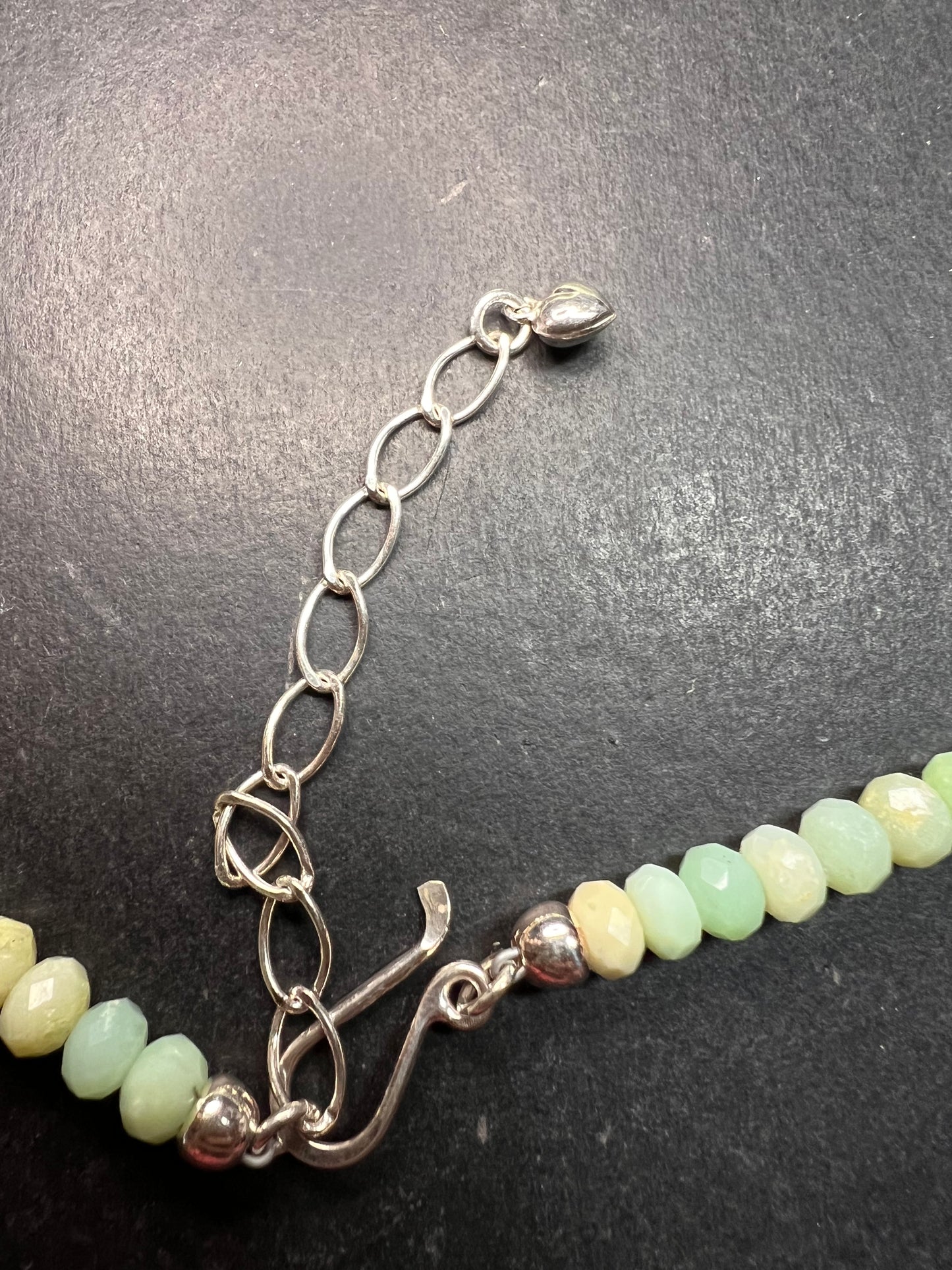 Jay King Chrysoprase Sterling Silver Necklace 18in w Ext