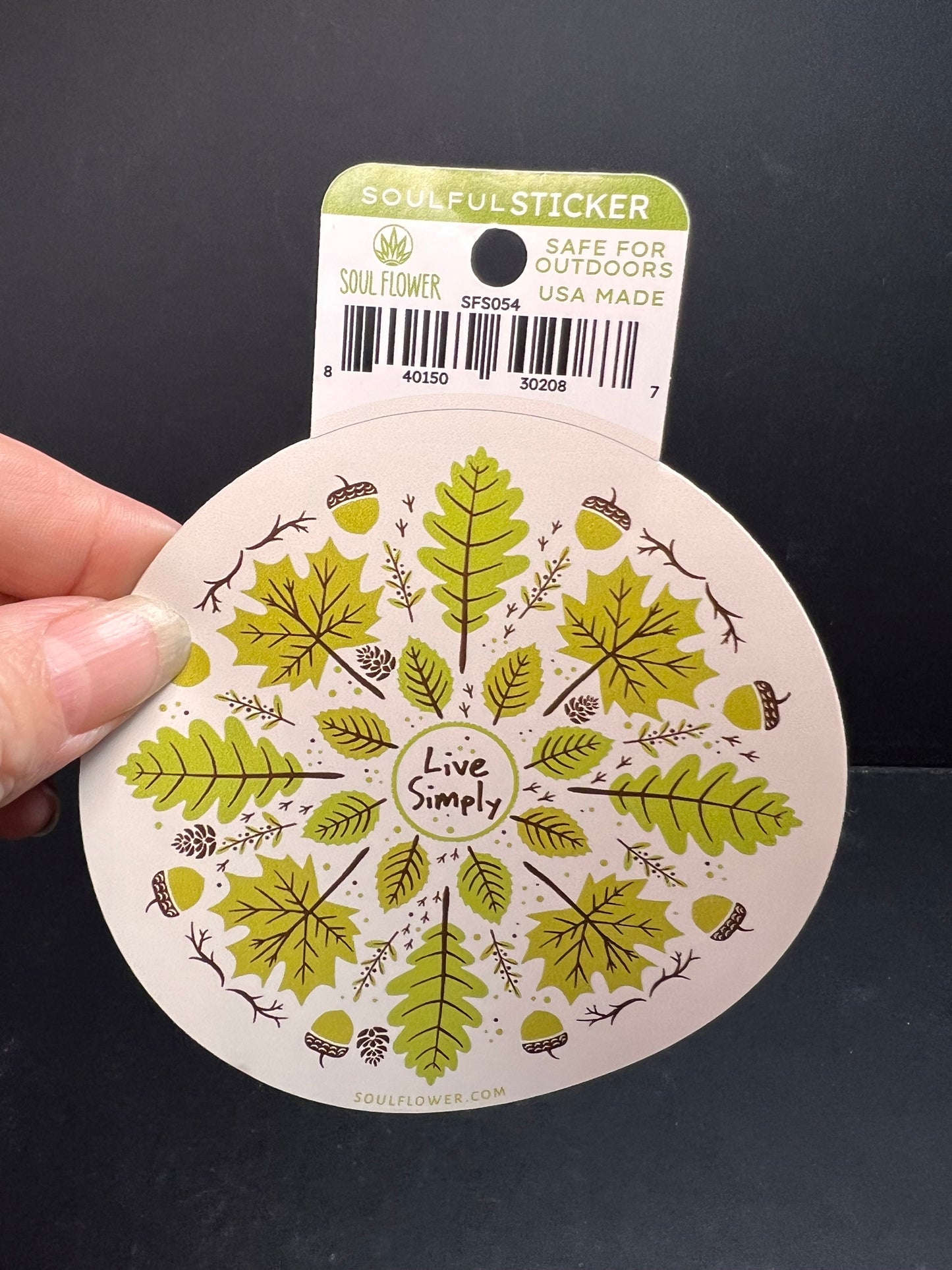 Live Simply Nature Sticker – Soul Flower