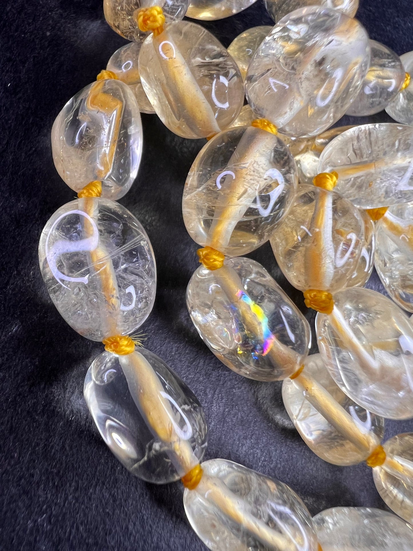 NEW citrine 20 inch necklace with sterling silver clasp