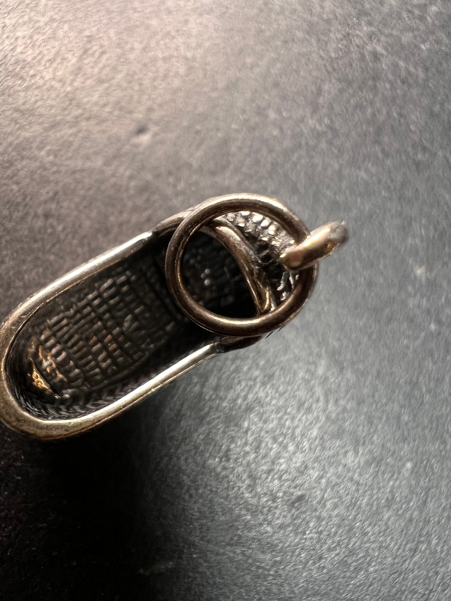 MCM Vintage Sterling Silver Baby Moses Basket Cradle Charm Pendant