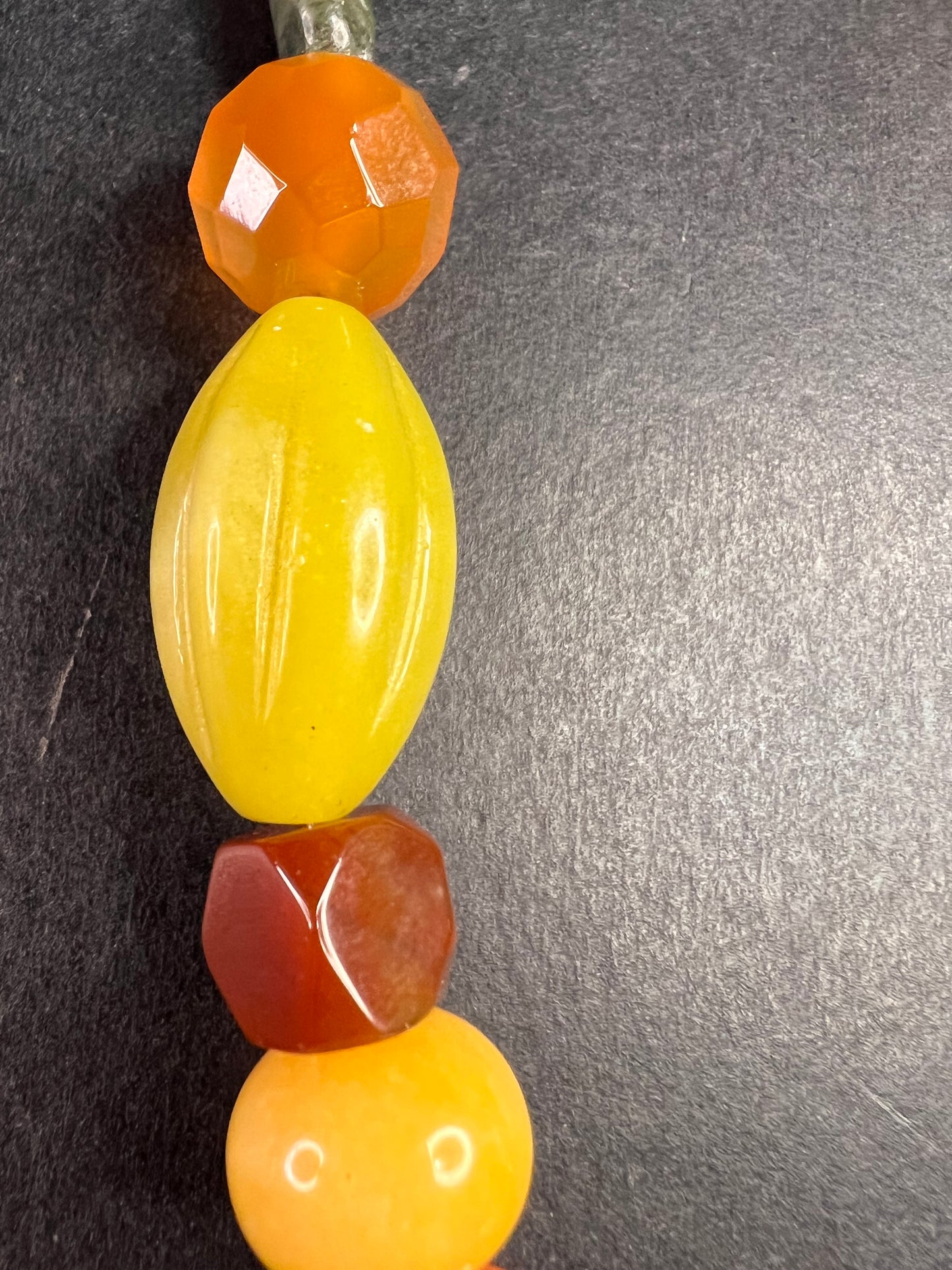 NEW multi stone 18 inch necklace with sterling silver flower toggle clasp