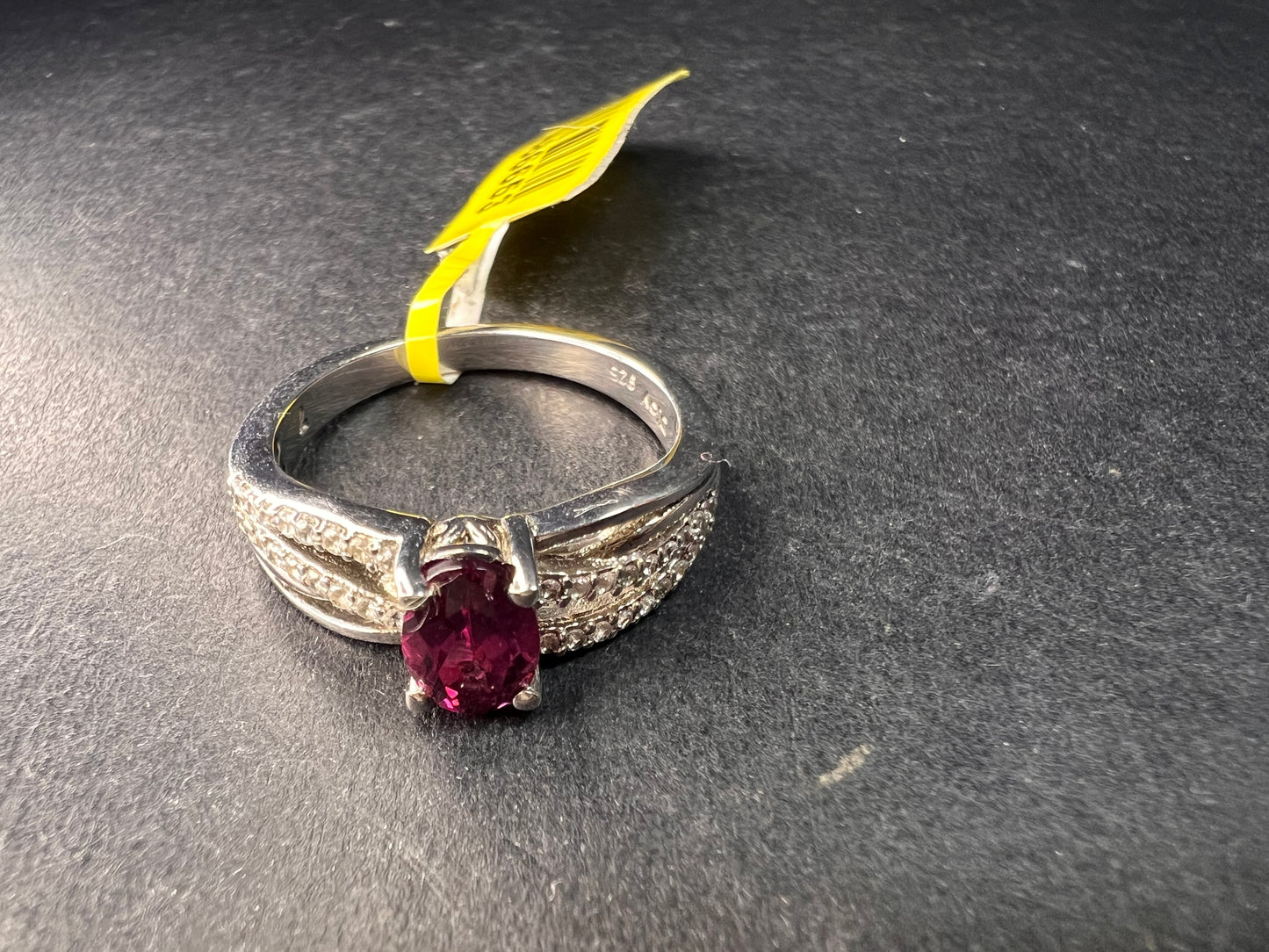 NEW with tag Ember garnet and zircon sterling silver ring size 7