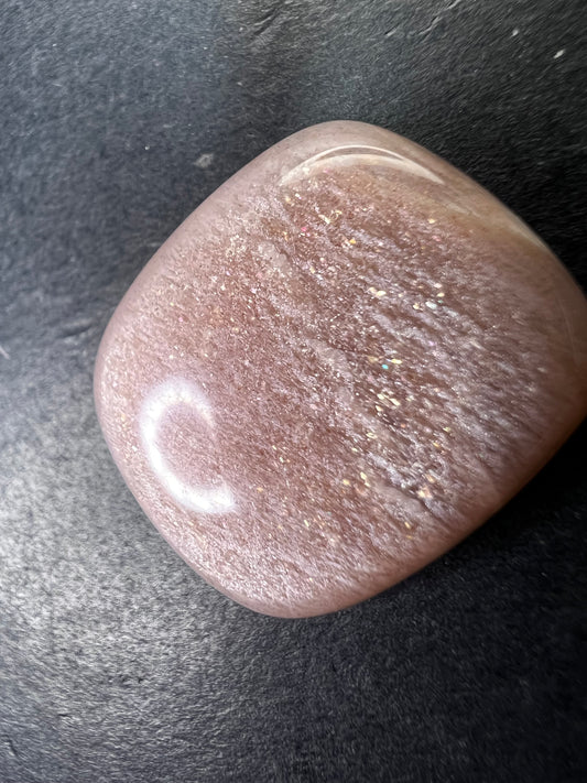 Peach moonstone/ sunstone cabochon