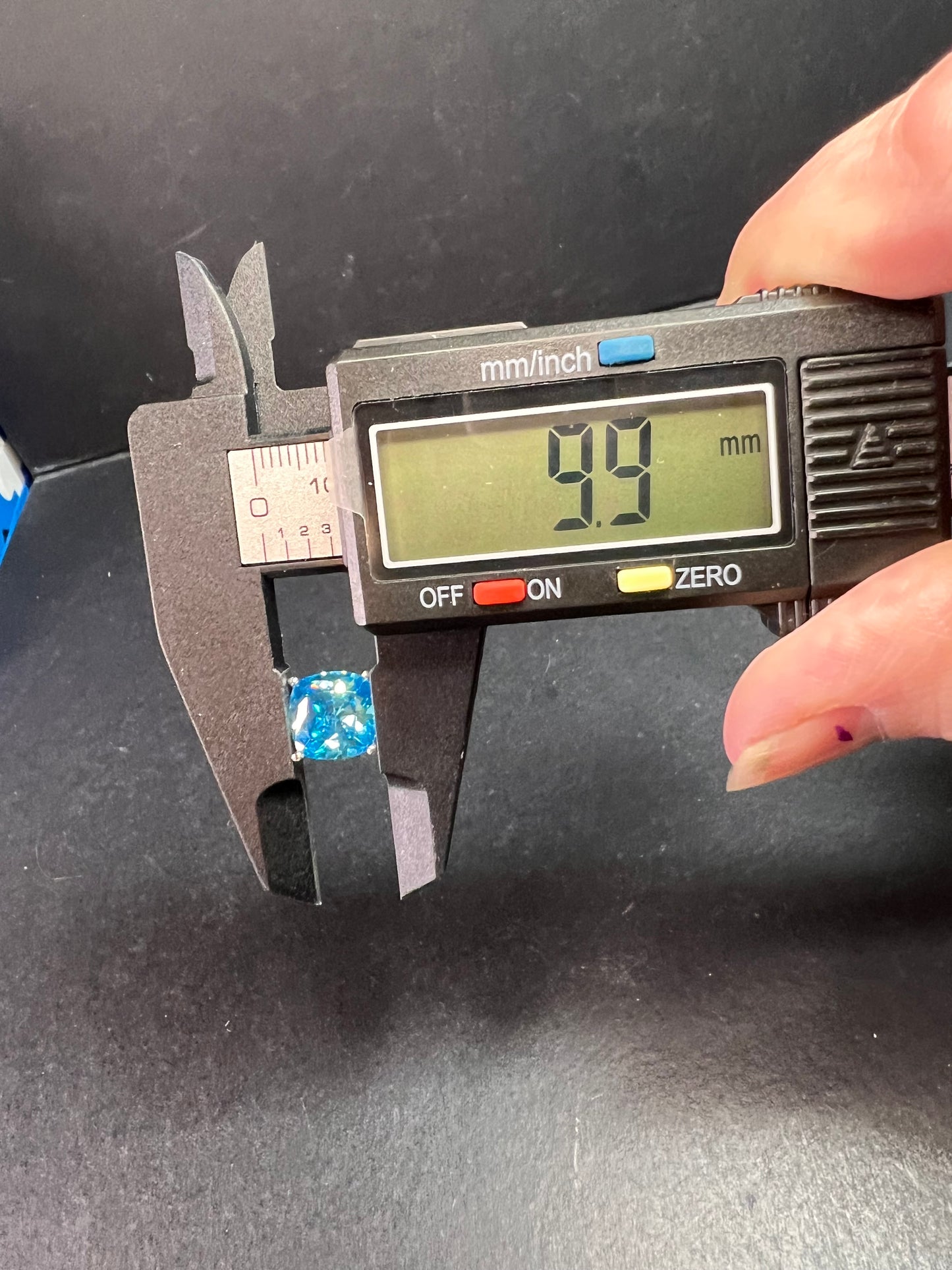 Vintage 14K White Gold Cushion Cut CZ Engagement Ring Size 7