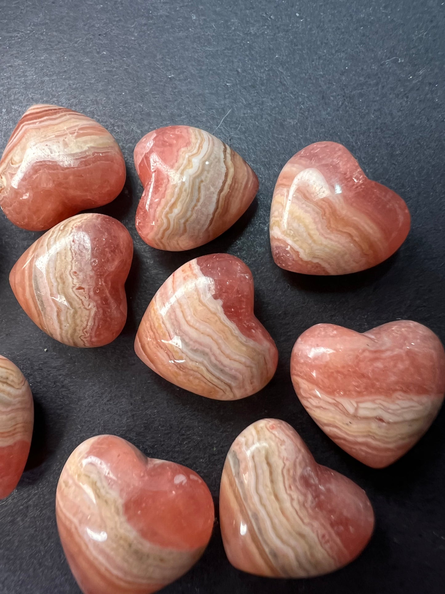 Mini rhodochrosite heart