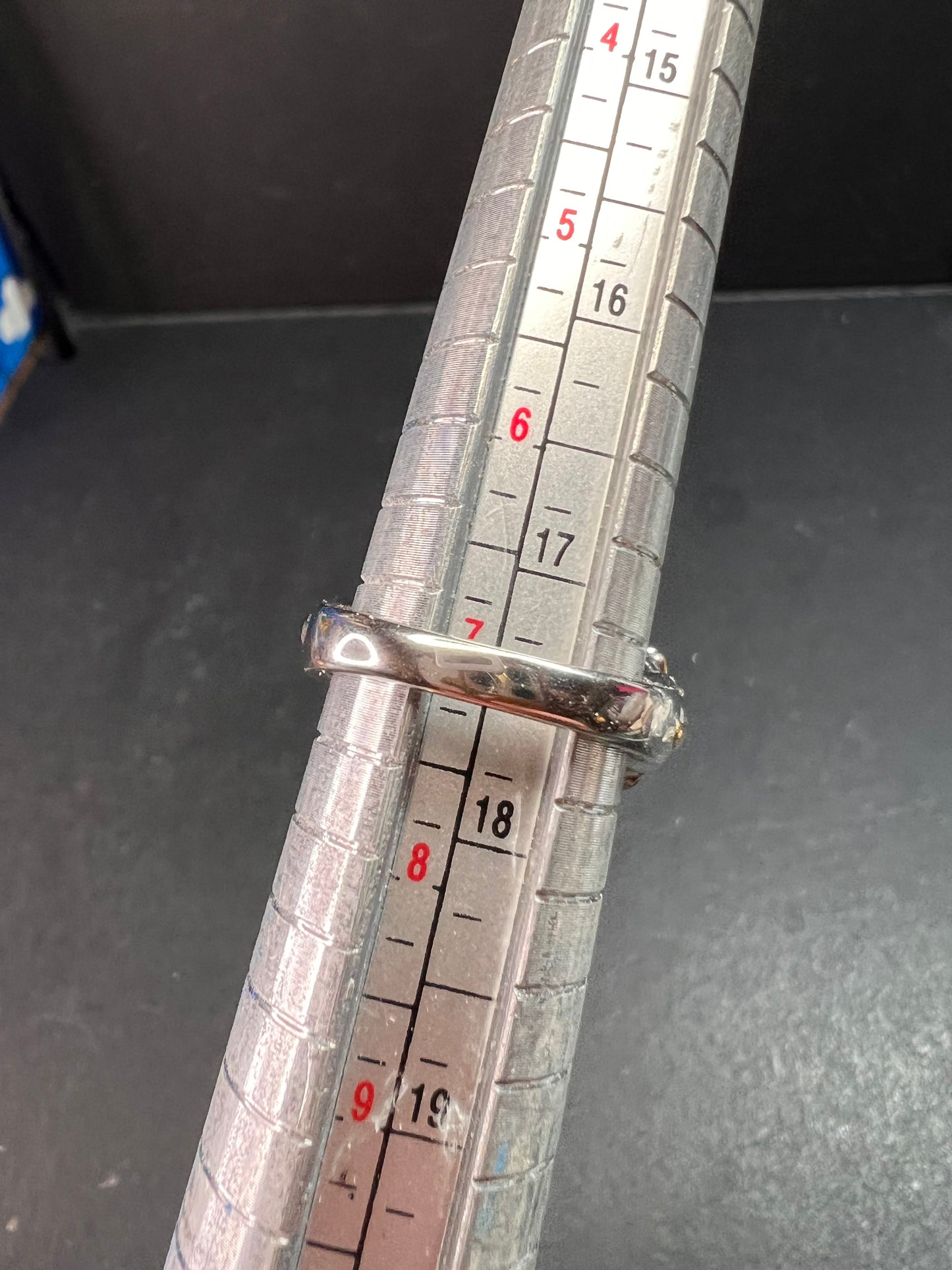 NEW Black spinel Phoenix ring in rhodium and gold vermeil over sterling silver size 7