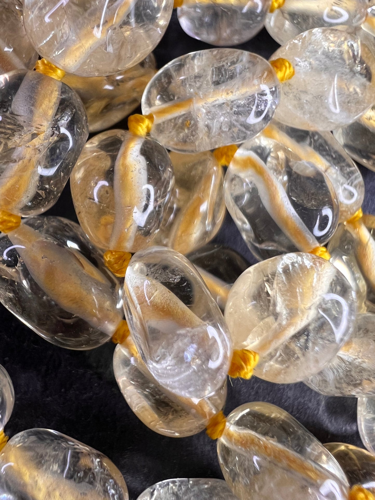 NEW citrine 20 inch necklace with sterling silver clasp