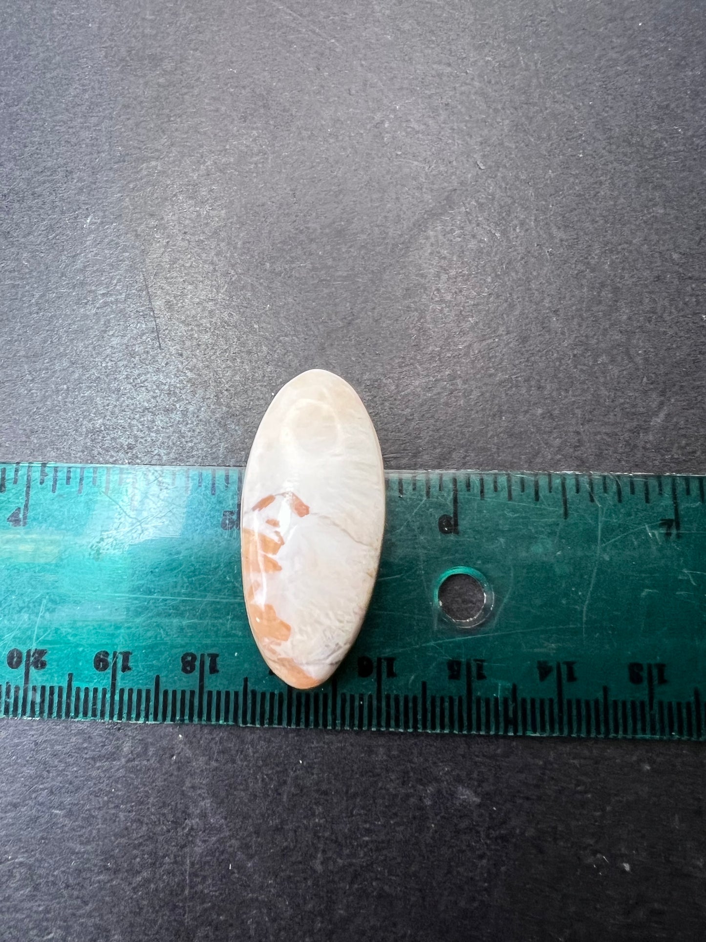 Pink scolecite cabochon