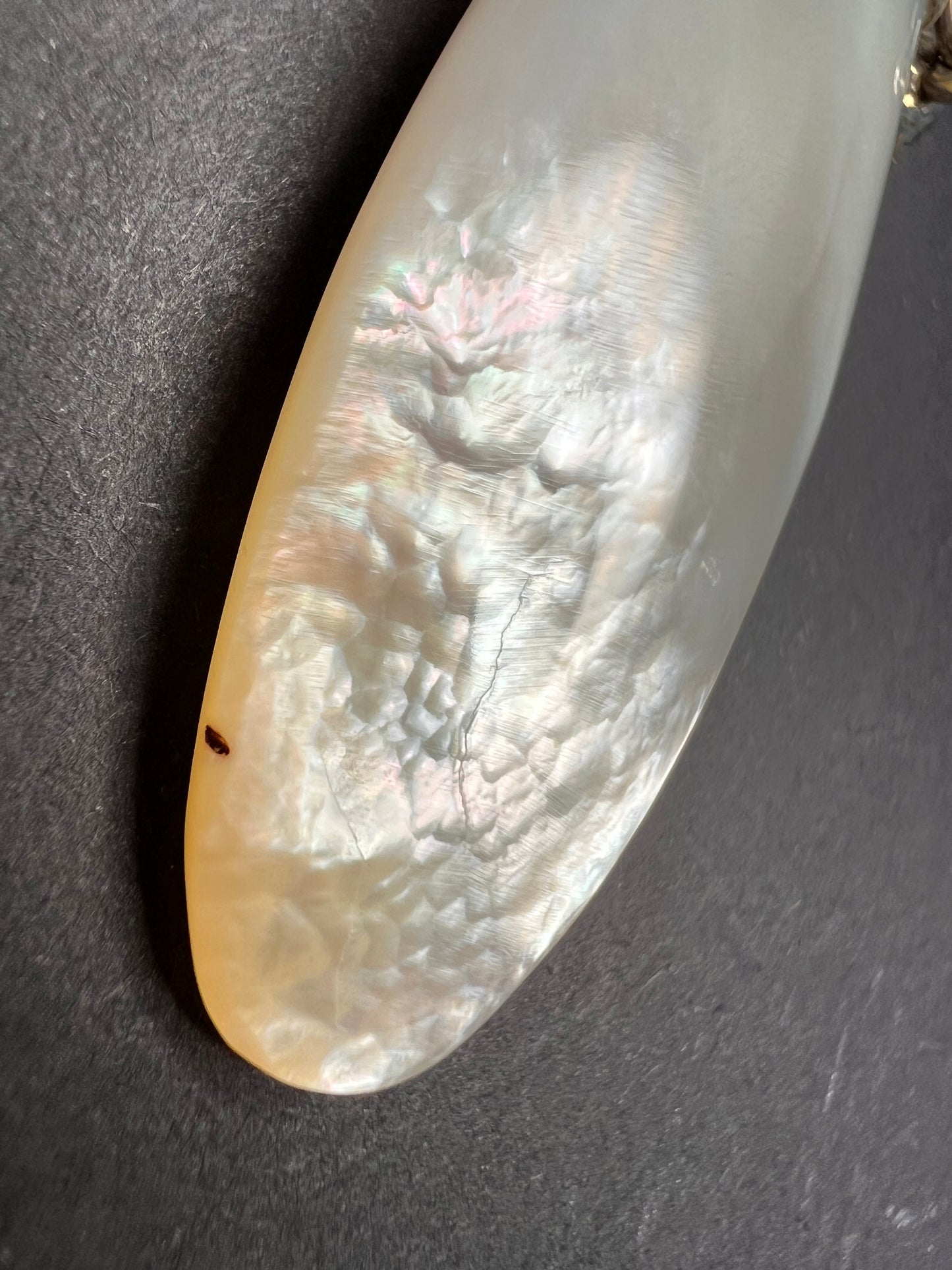 Vintage REO 925 Sterling Mother of Pearl Whistle Pendant Dead Stock