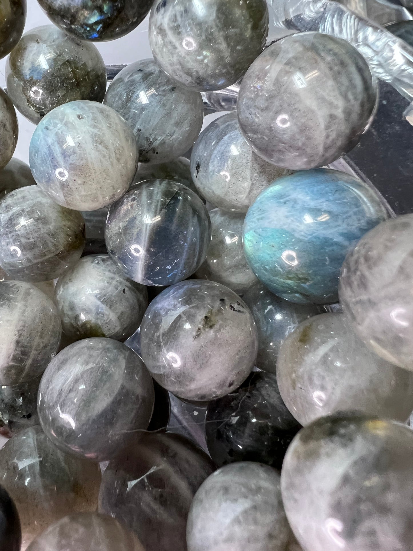 Labradorite marbles