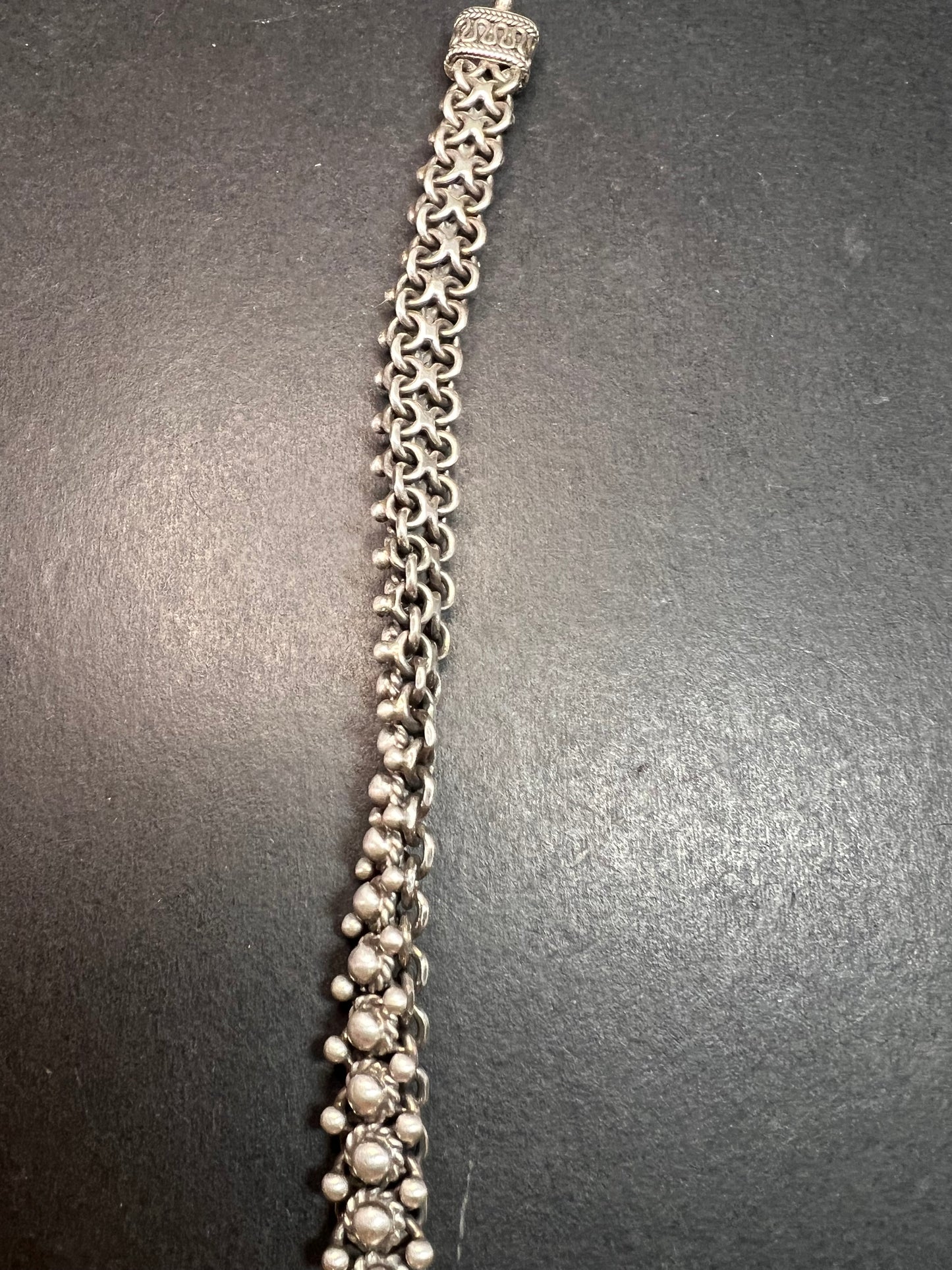 Vintage Suarti Bali sterling silver bracelet 7.75 inch