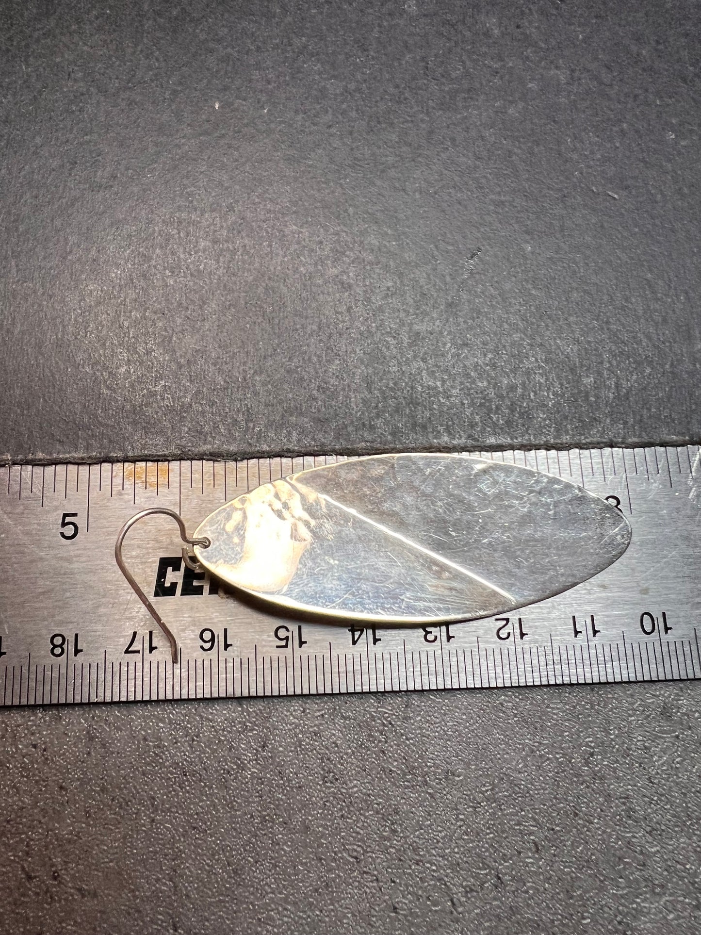 Taxco Mexico Sterling Silver 925 Bold Large Dangle Drop Modernist Earrings