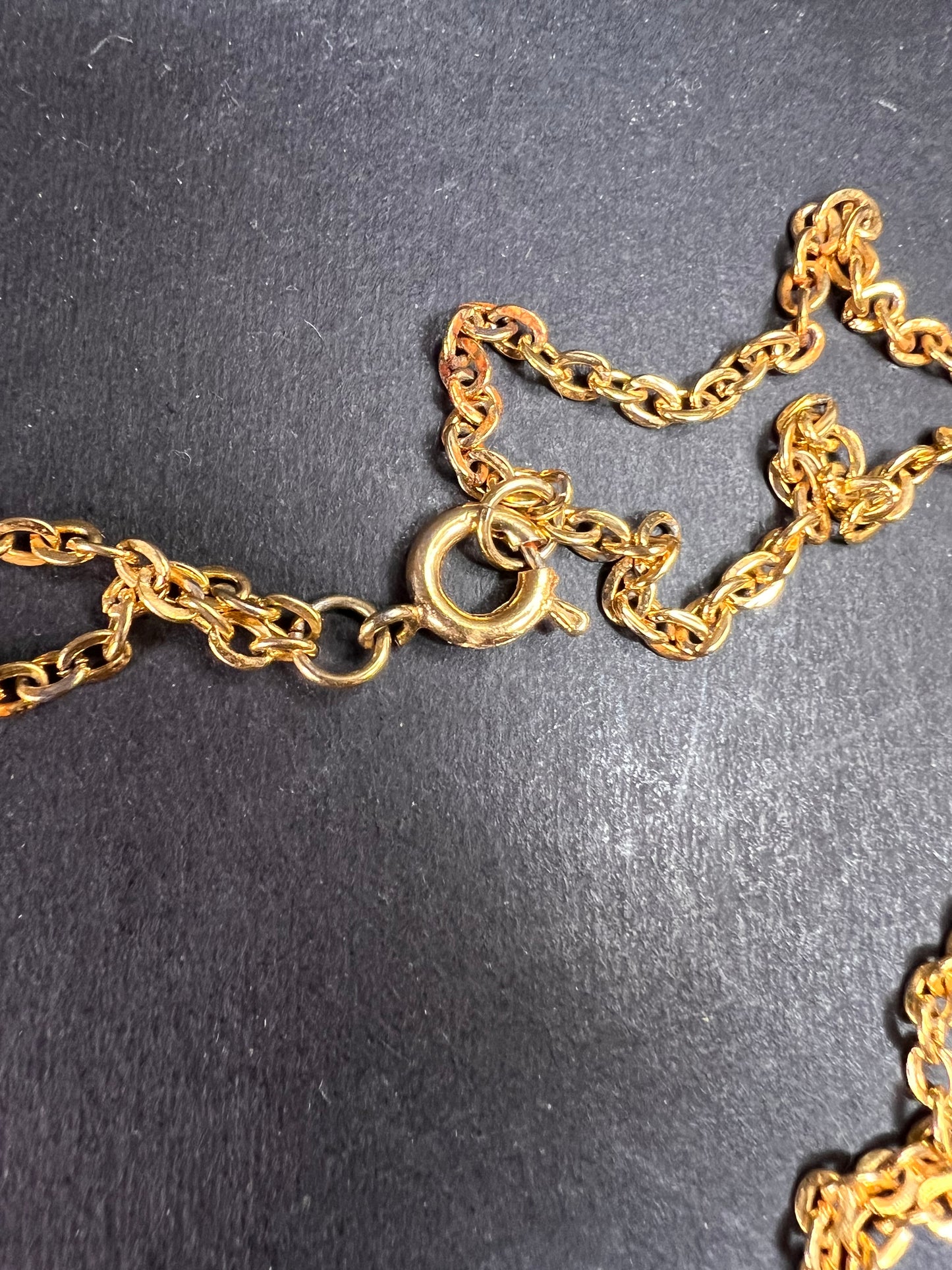 Vintage 70s Articulated Butterfly Necklace | Root Beer Marbled Wings 26"