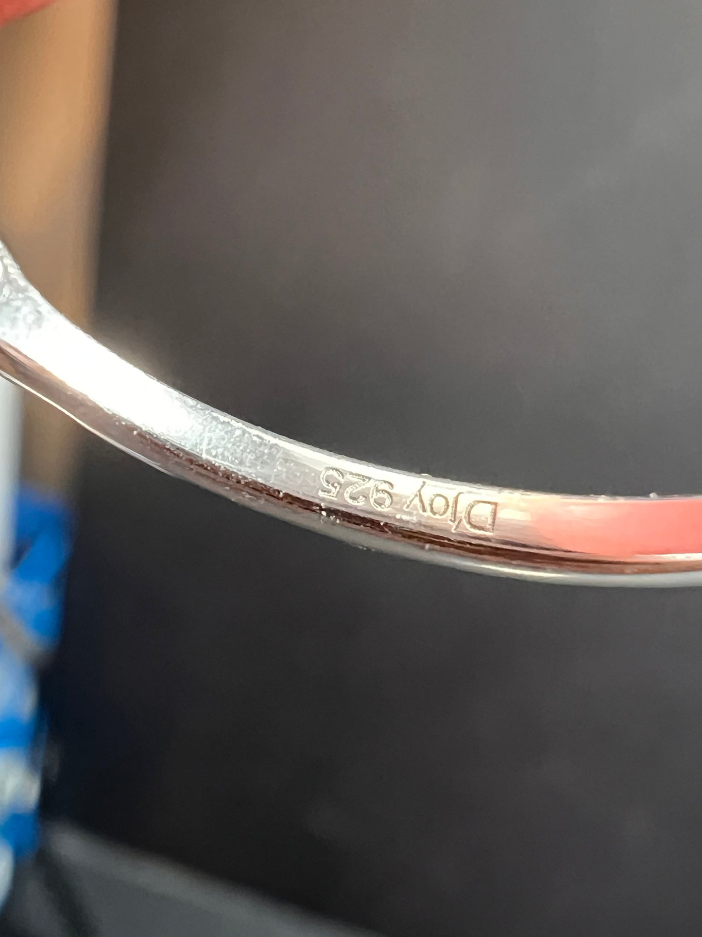 NEW gemmy moonstone and Moissanite sterling silver halo ring size 8