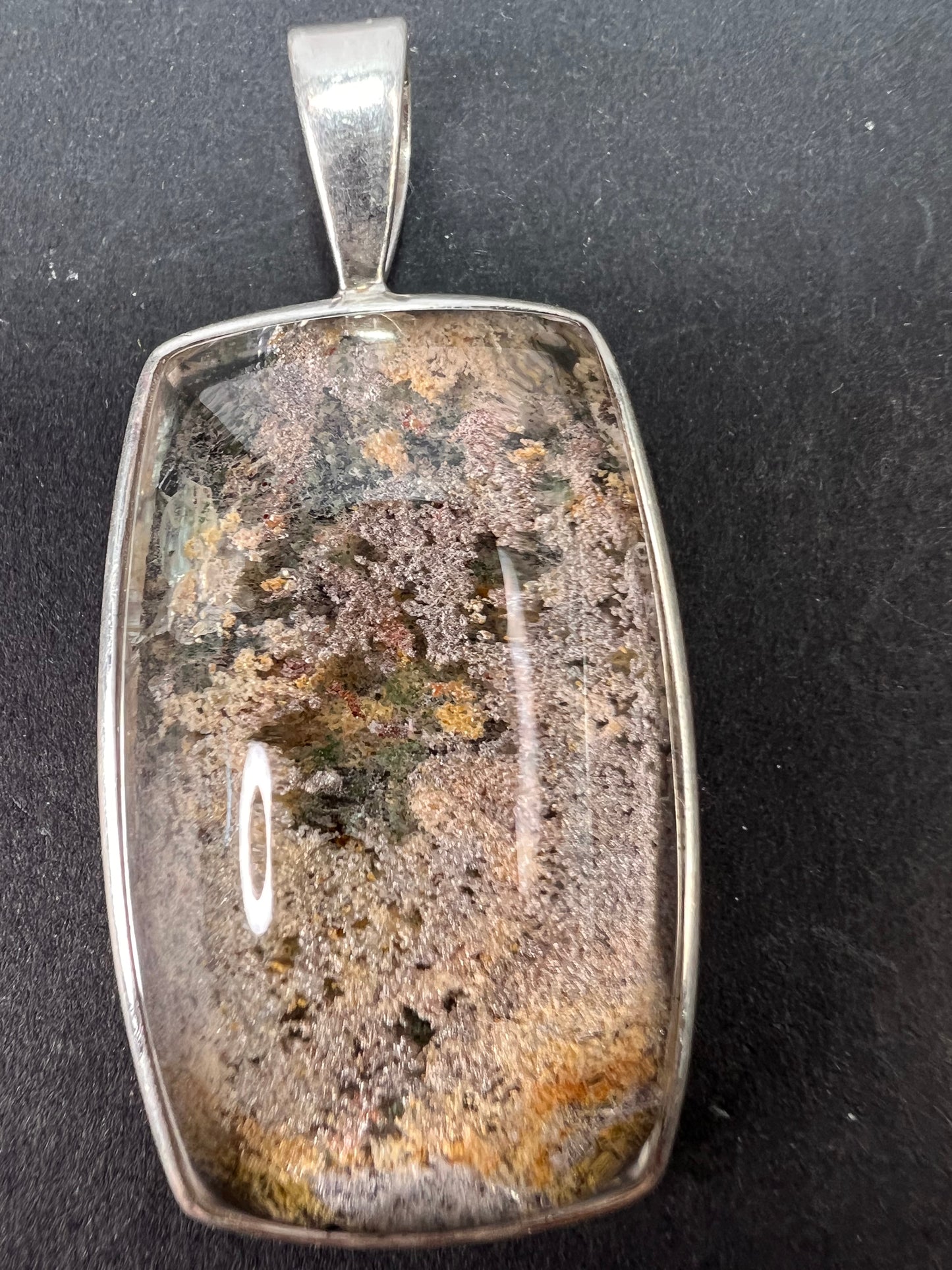 NEW lodolite sterling silver pendant 13.67 grams