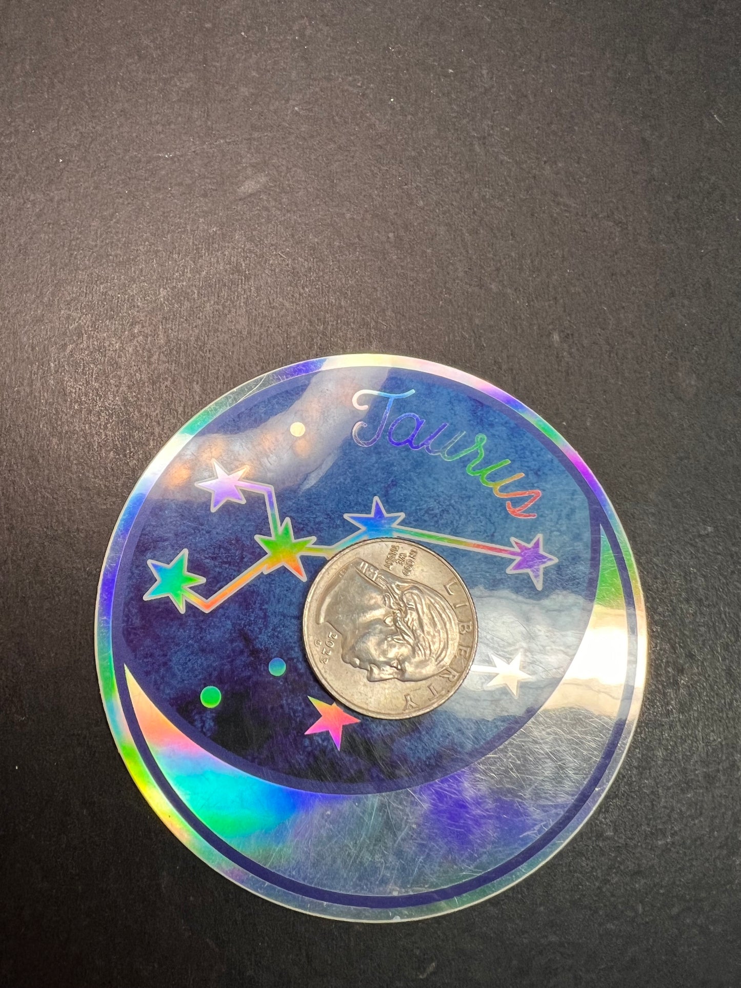 Taurus Holographic Sticker – Wild Flower