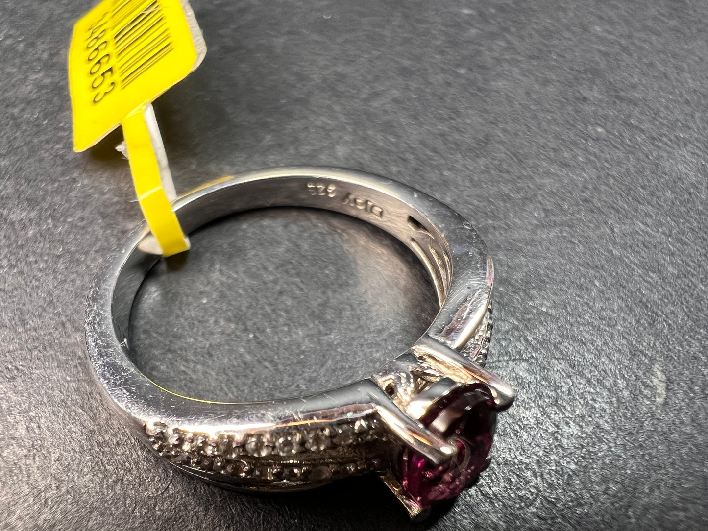 NEW with tag Ember garnet and zircon sterling silver ring size 7