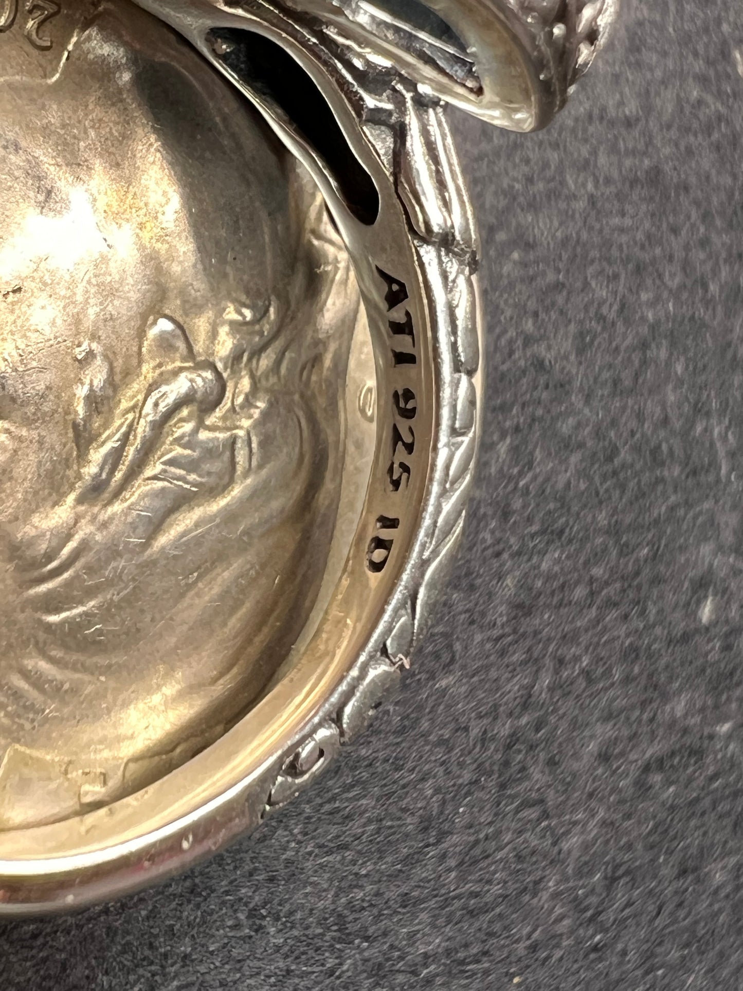 NEW Blue topaz hummingbird Bali sterling silver ring size 7