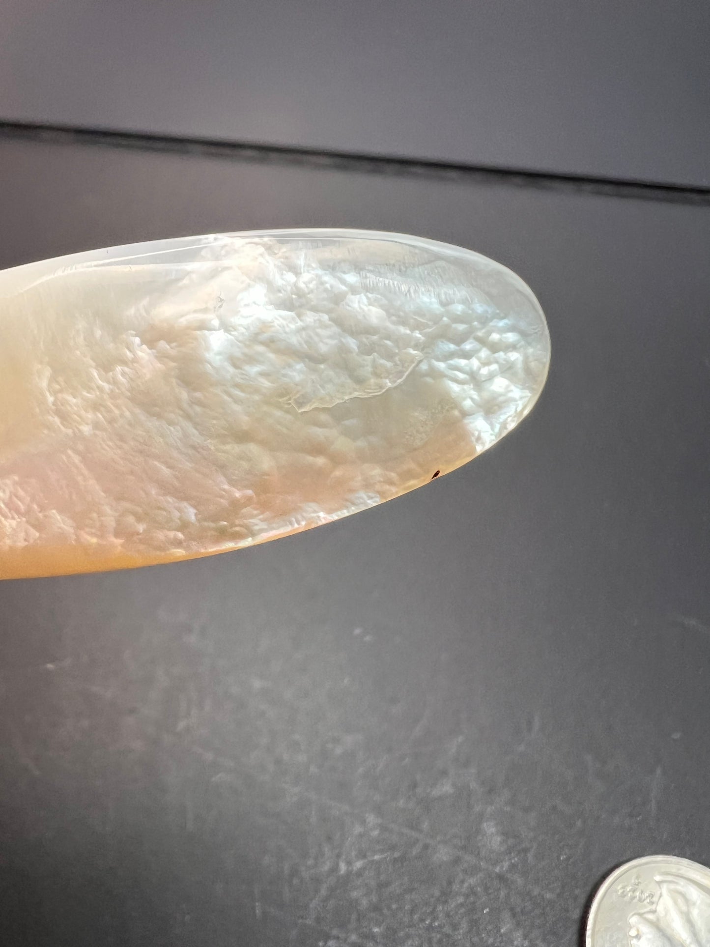 Vintage REO 925 Sterling Mother of Pearl Whistle Pendant Dead Stock