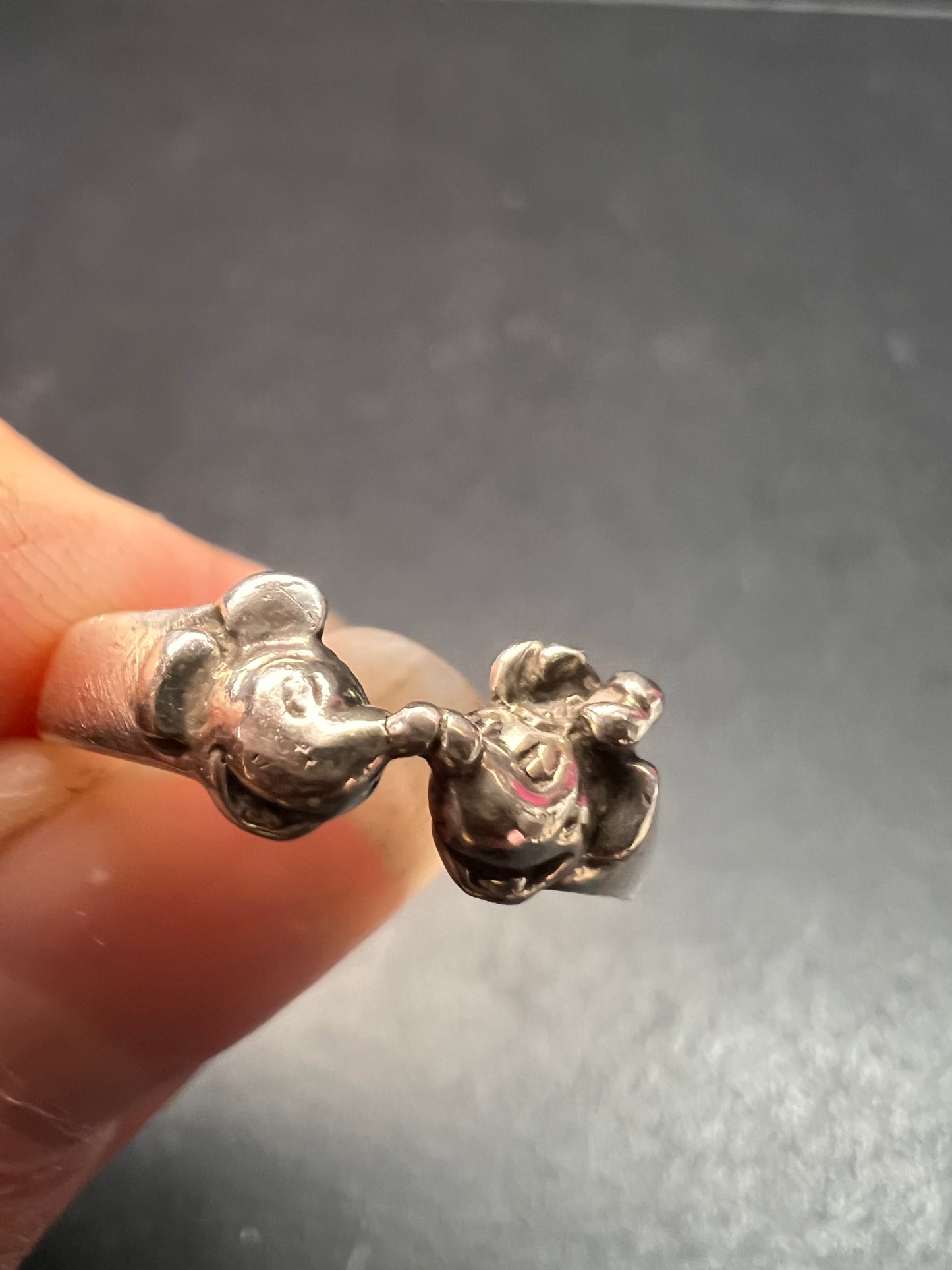 Vintage Disney Mickey Mouse sterling silver signed ring size 6