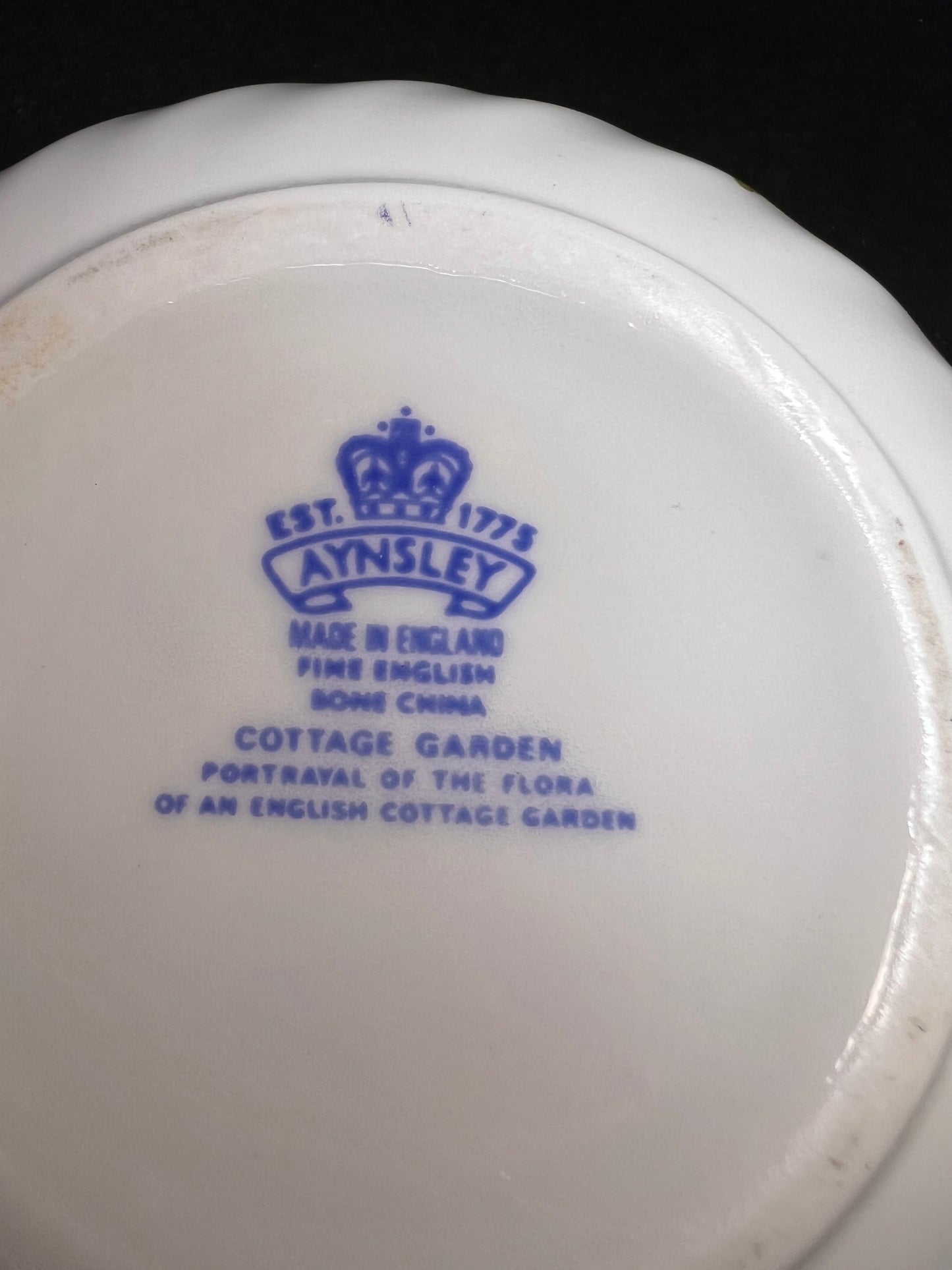 Aynsley Cottage Garden Trinket Box Fine Bone China Made in England