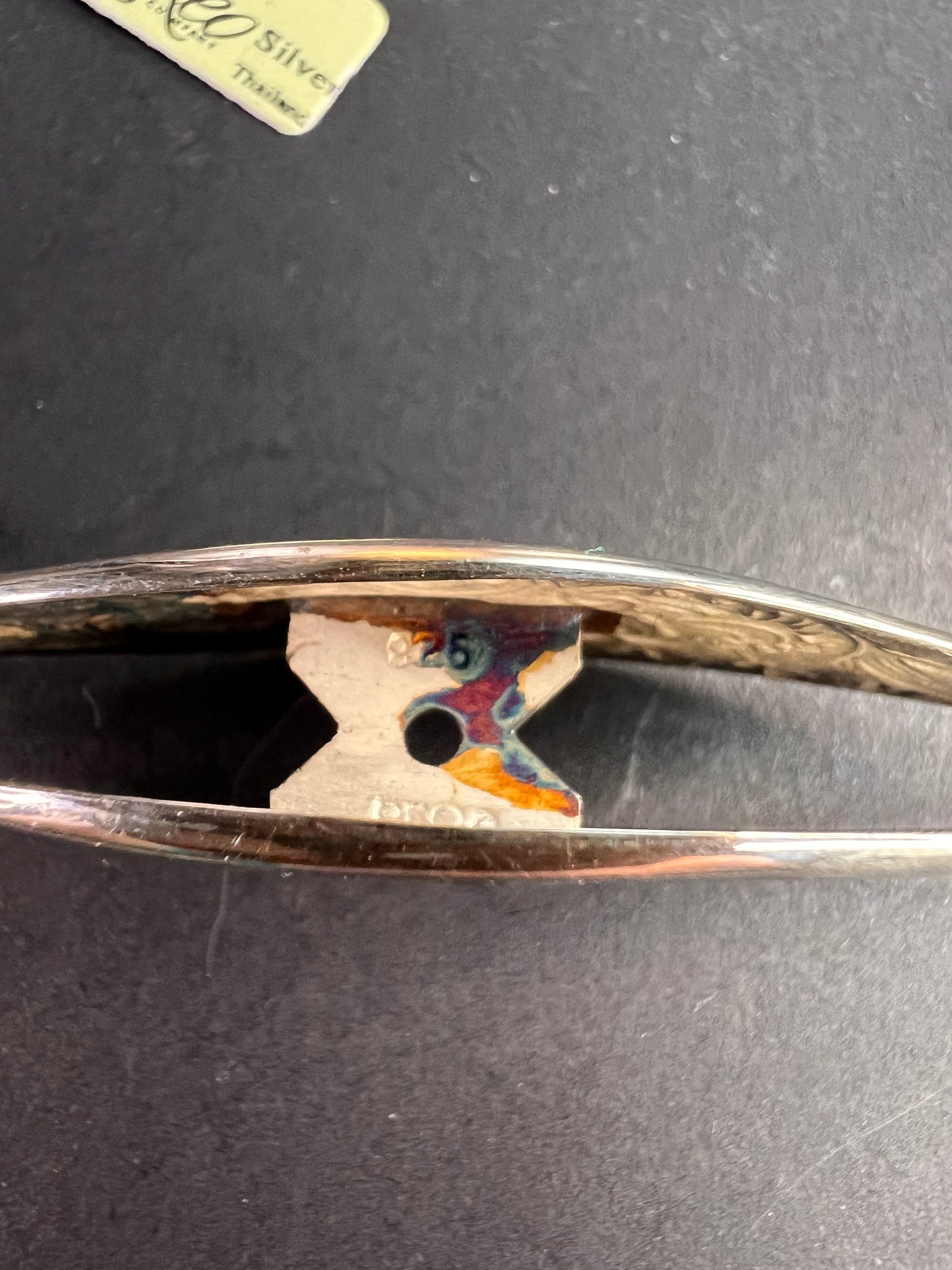 Vintage Reo Sterling Silver Tatting Shuttle Pendant Dead Stock