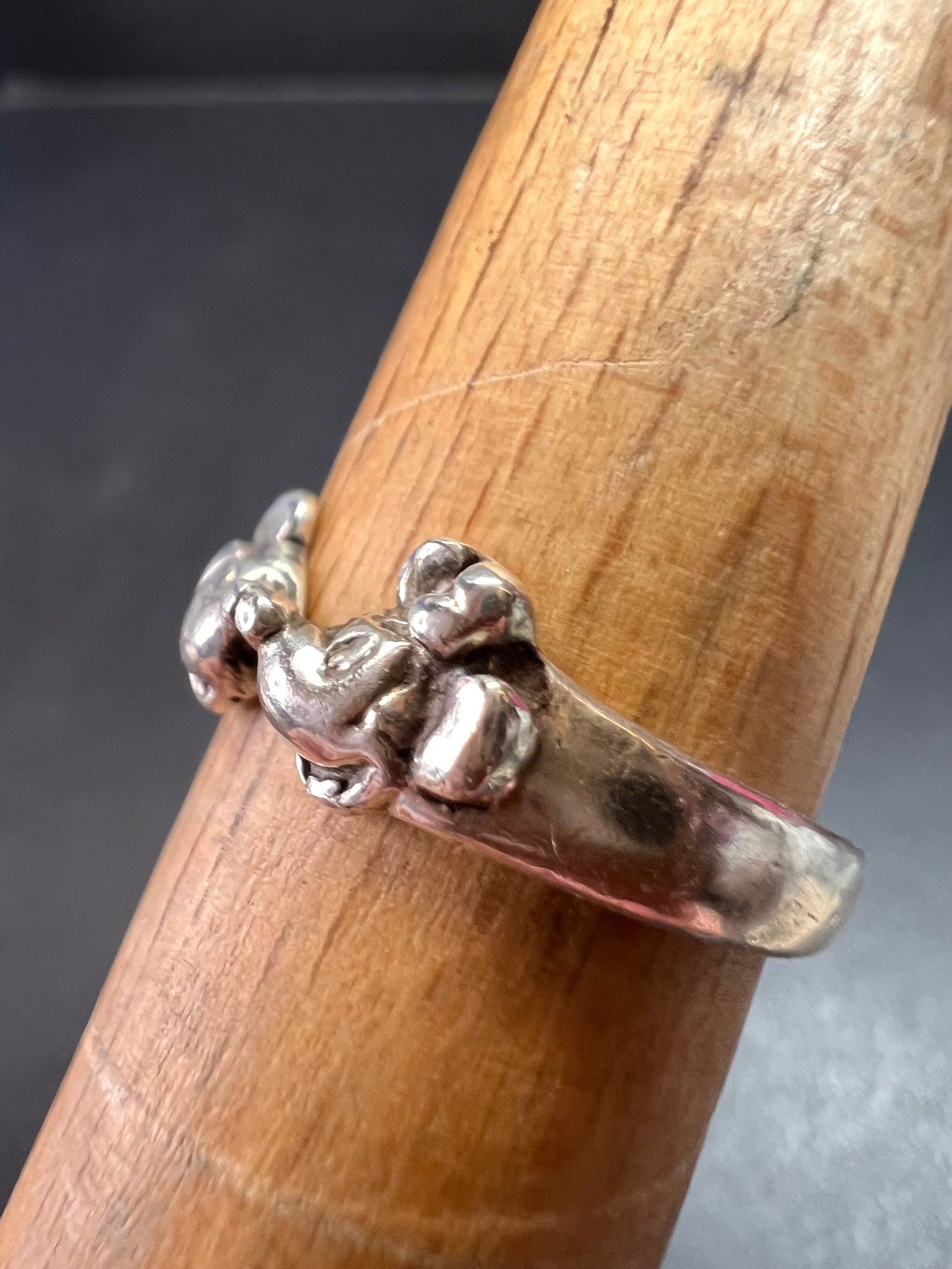 Vintage Disney Mickey Mouse sterling silver signed ring size 6